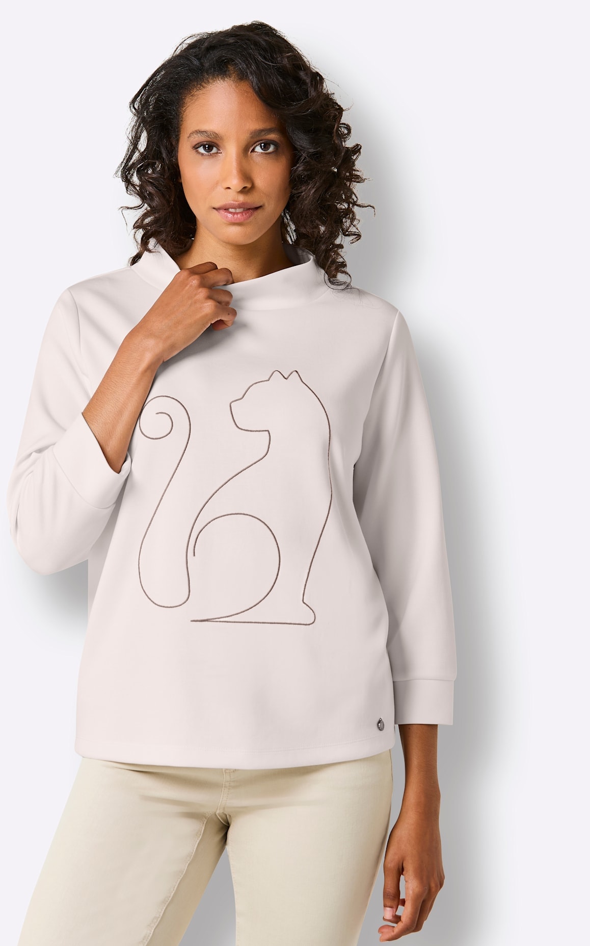 CREATION L PREMIUM T-shirt à manches 3/4 »Modal-Mix-Shirt« 1 pièces