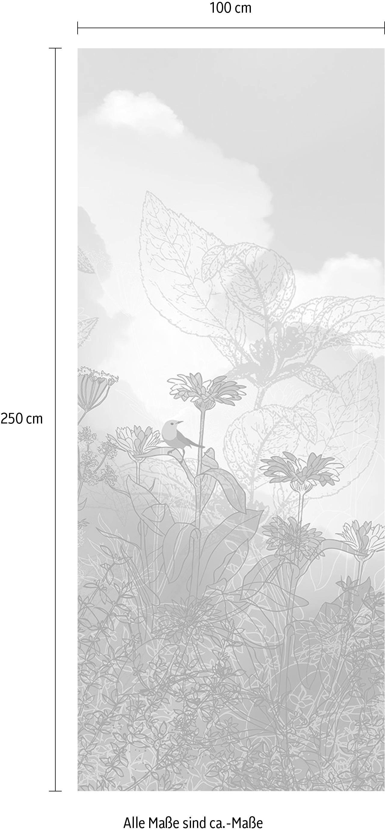 Komar Papier peint intissé »Digitaldruck Vlies -  Blue Sky Panel - Grösse 100 x 250 cm« imprimé Wohnzimmer, Schlafzimmer