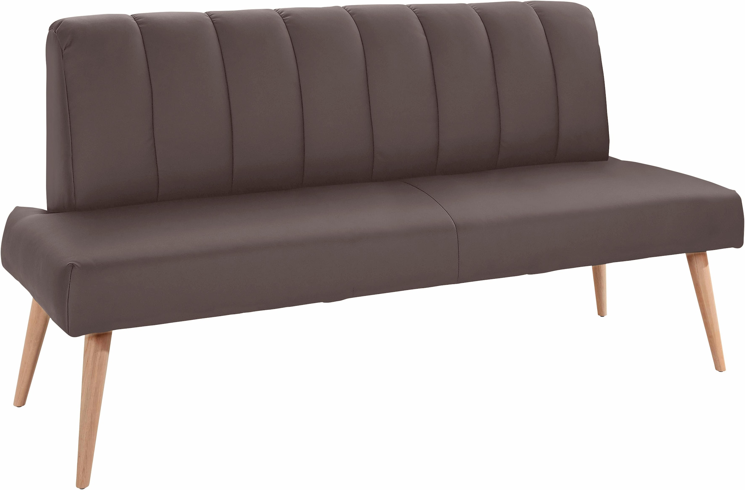 exxpo - sofa fashion Sitzbank »Costa, moderne Rückensteppung, bequem und elegant, hoher Holzfuss« hochwertige Detailverarbeitung, Frei im Raum stellbar