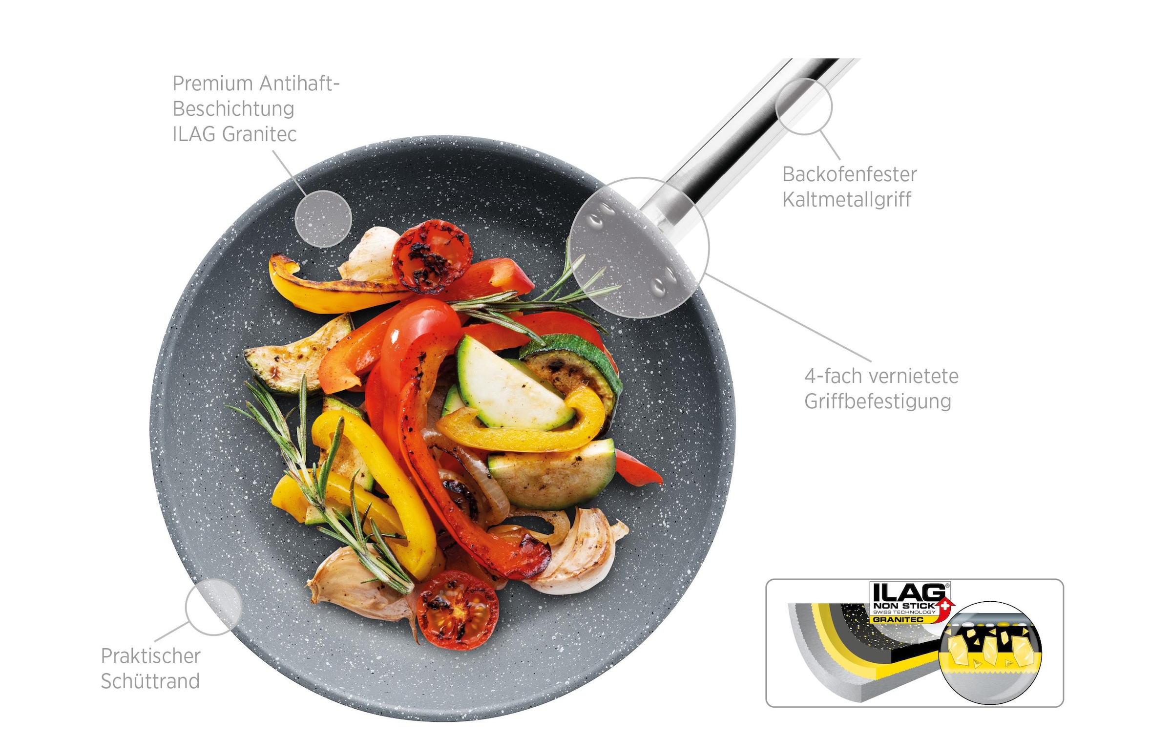 MÄSER Bratpfanne »Mäser PROFESSIONAL« Edelstahl 18/0 1 tlg. tlg.