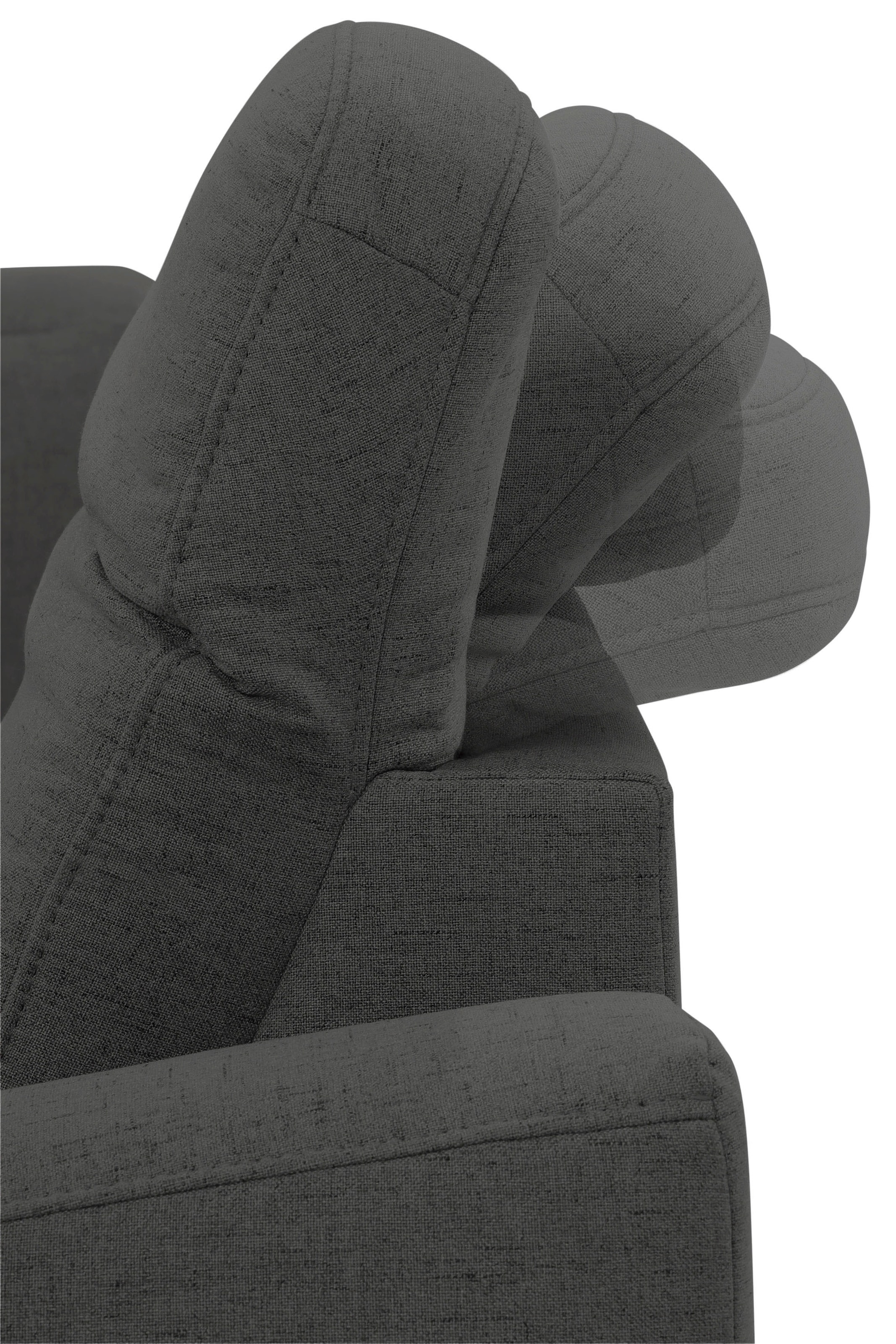 Home affaire Ecksofa »Dundee L-Form« wahlweise mit Kopfteilverstellung und zusätzlich mit Bettfunktion