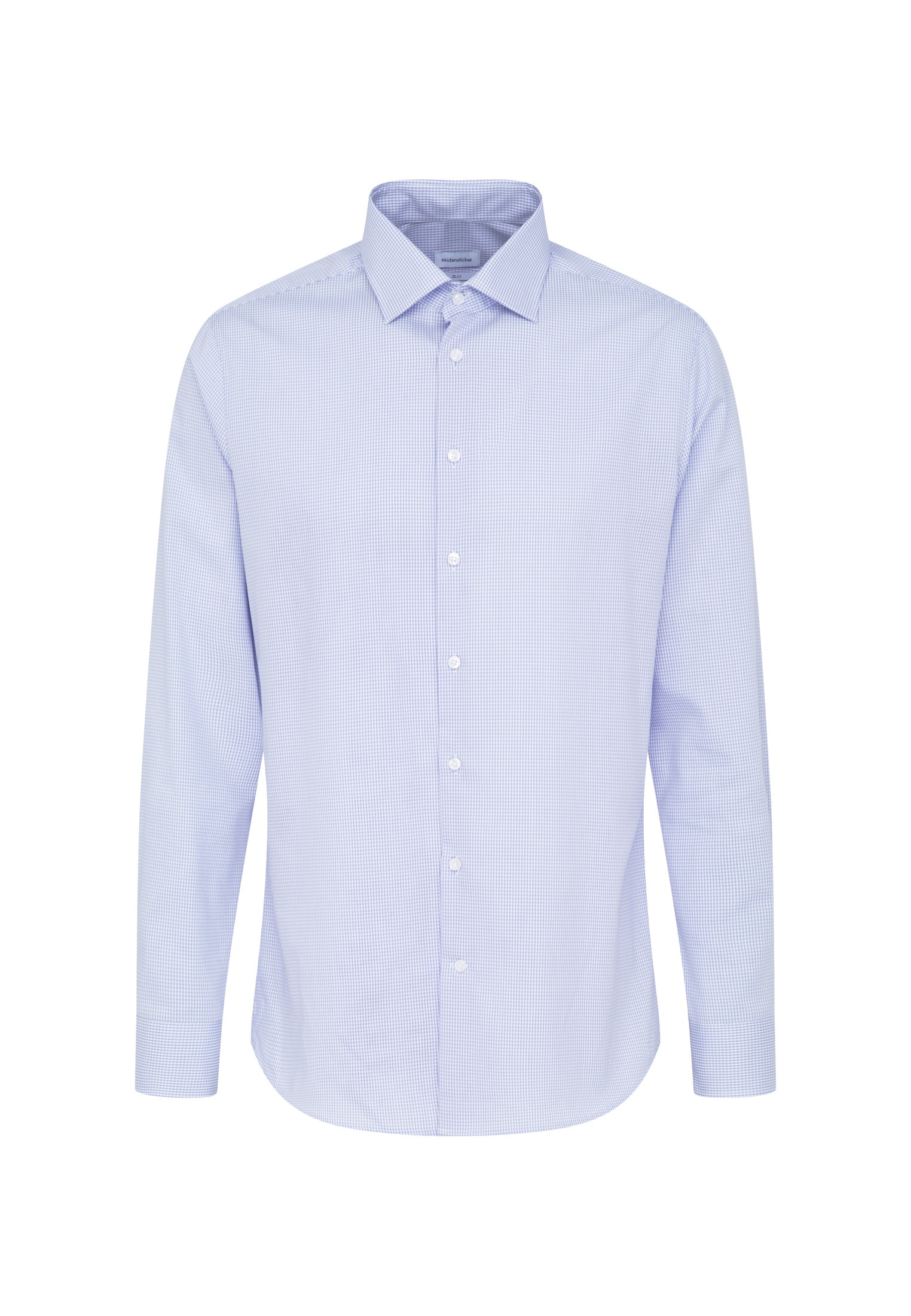 seidensticker Chemise d'affaires »Schwarze Rose« Slim 1/1 Kentkragen Karo