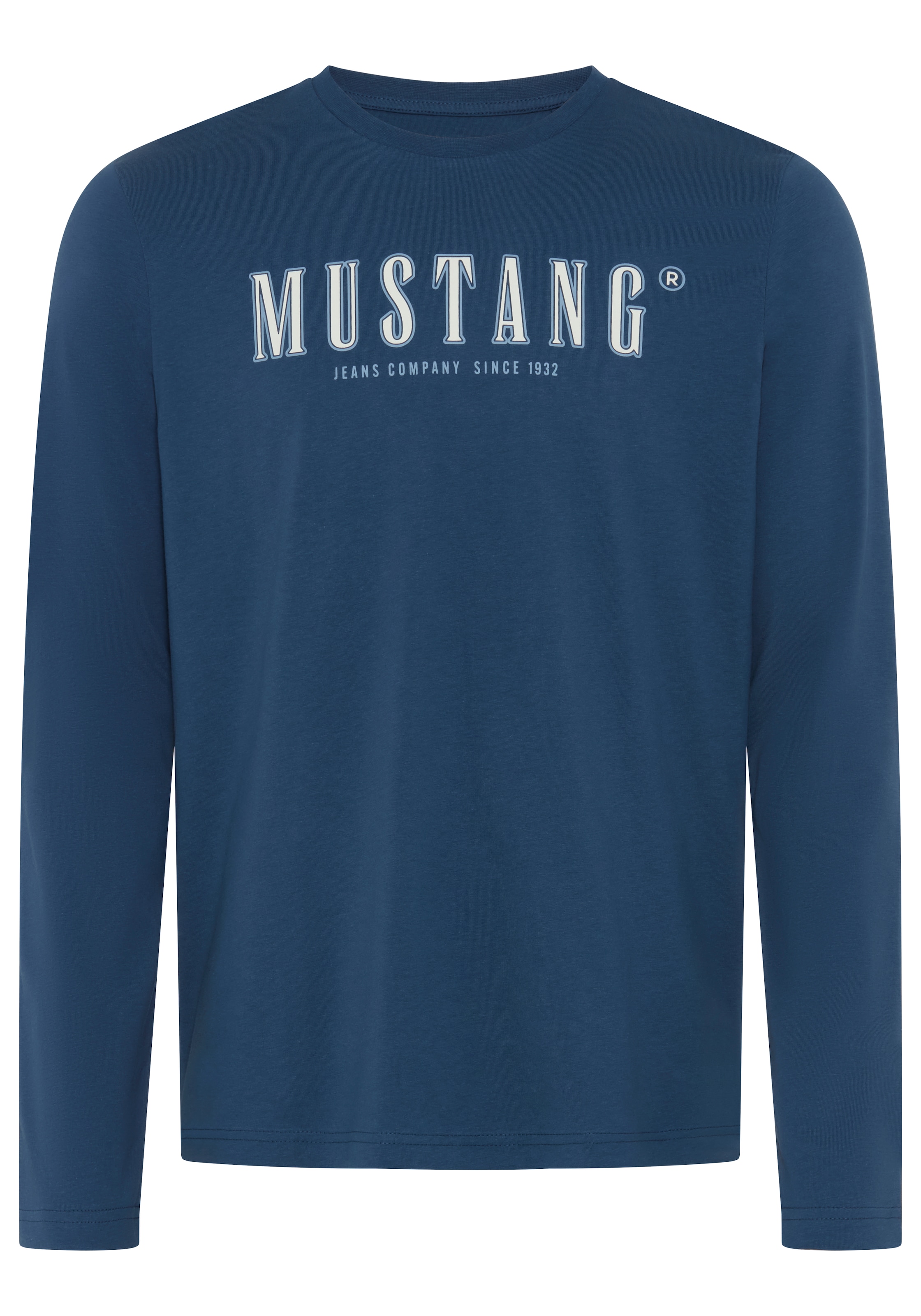 MUSTANG T-shirt à manches longues »Style Adrian« Imprimé de manière frappante