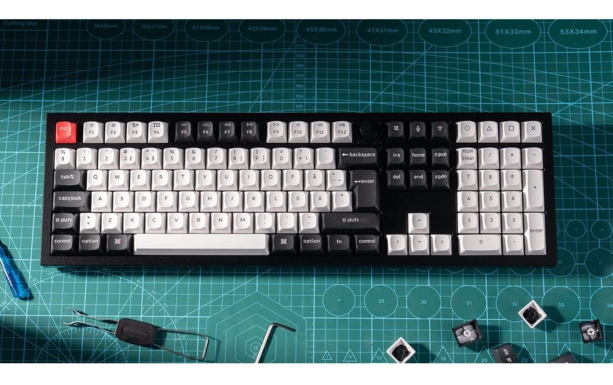   Clavier de jeu »Keychron Q6 HE Carbon Black QMK Magnetic Switch« ()