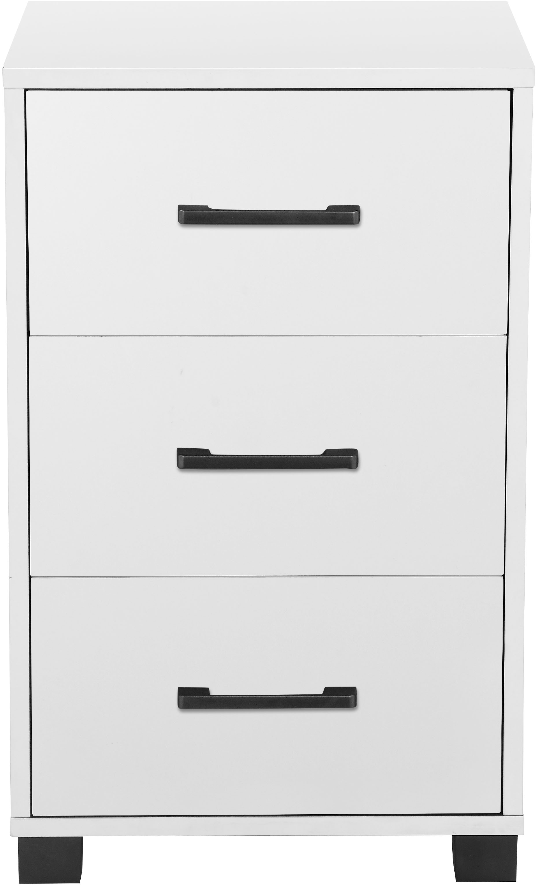 PLACES OF STYLE Container »Moid, Bürocontainer, Schreibtischcontainer,« 3 Schubladen, Metallgriffe, 40x64 cm