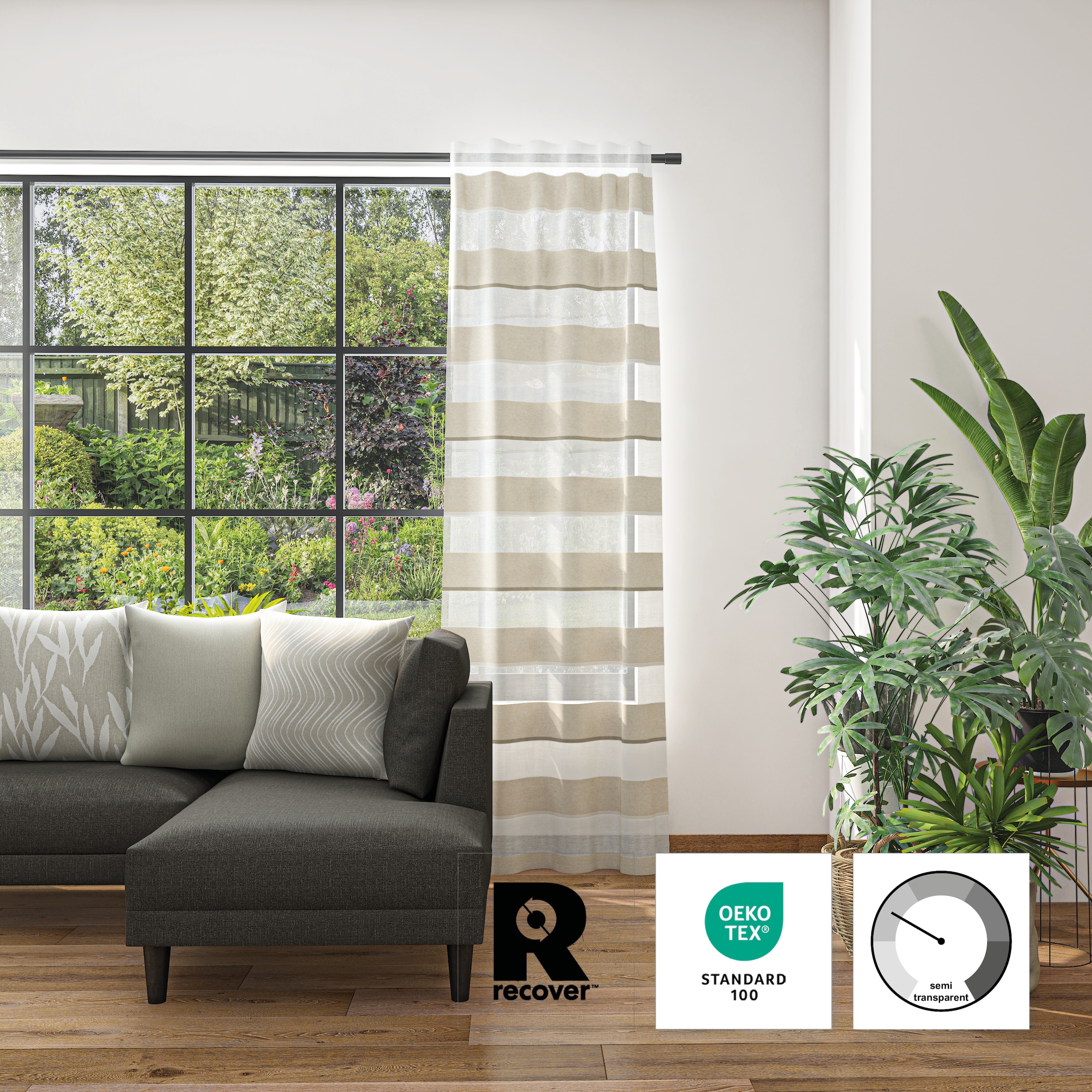 Neutex for you! Vorhang »Leila Eco« Multifunktionsband 1 Stk. tlg.