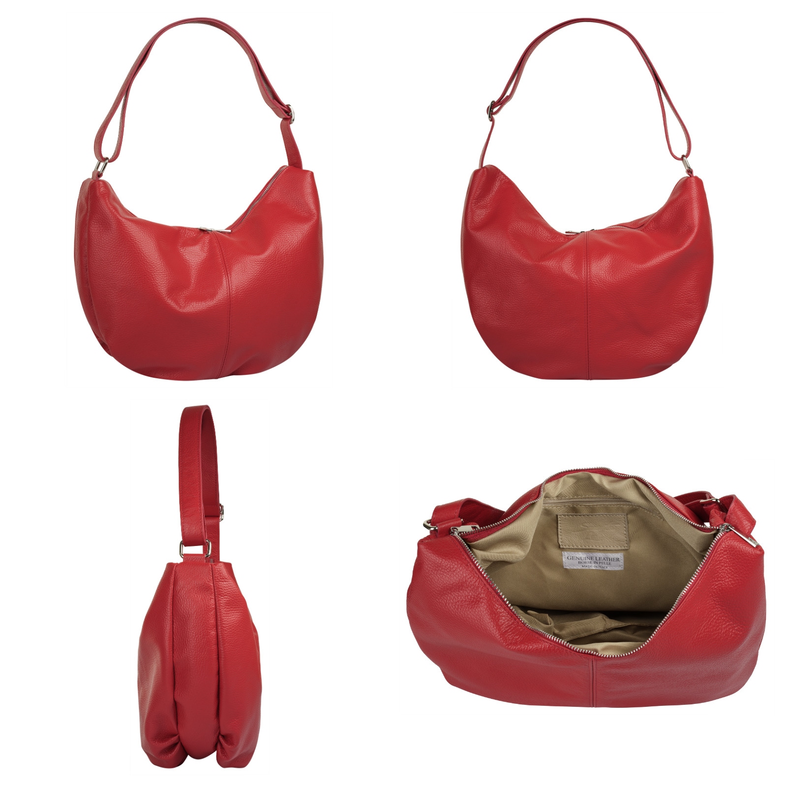 Samantha Look Shopper echt Leder, Made in Italy