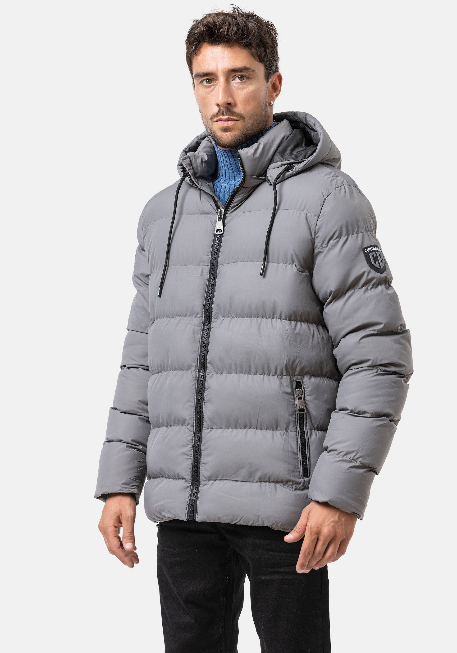 Cipo & Baxx Steppjacke mit Kapuze
