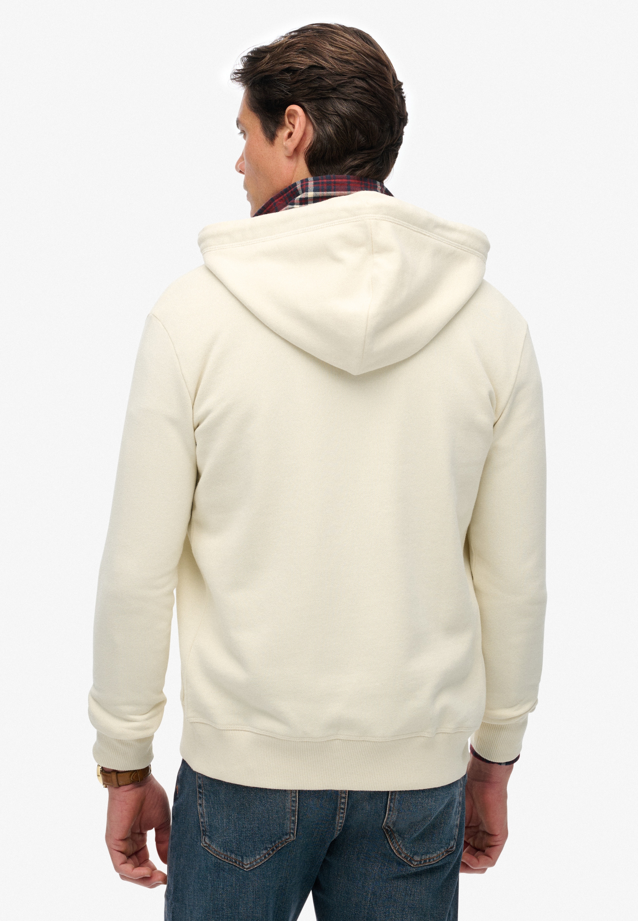 Superdry Sweat à capuche »ESSENTIAL LOGO ZIP HOODIE HB« Baumwollmischung, slim fit