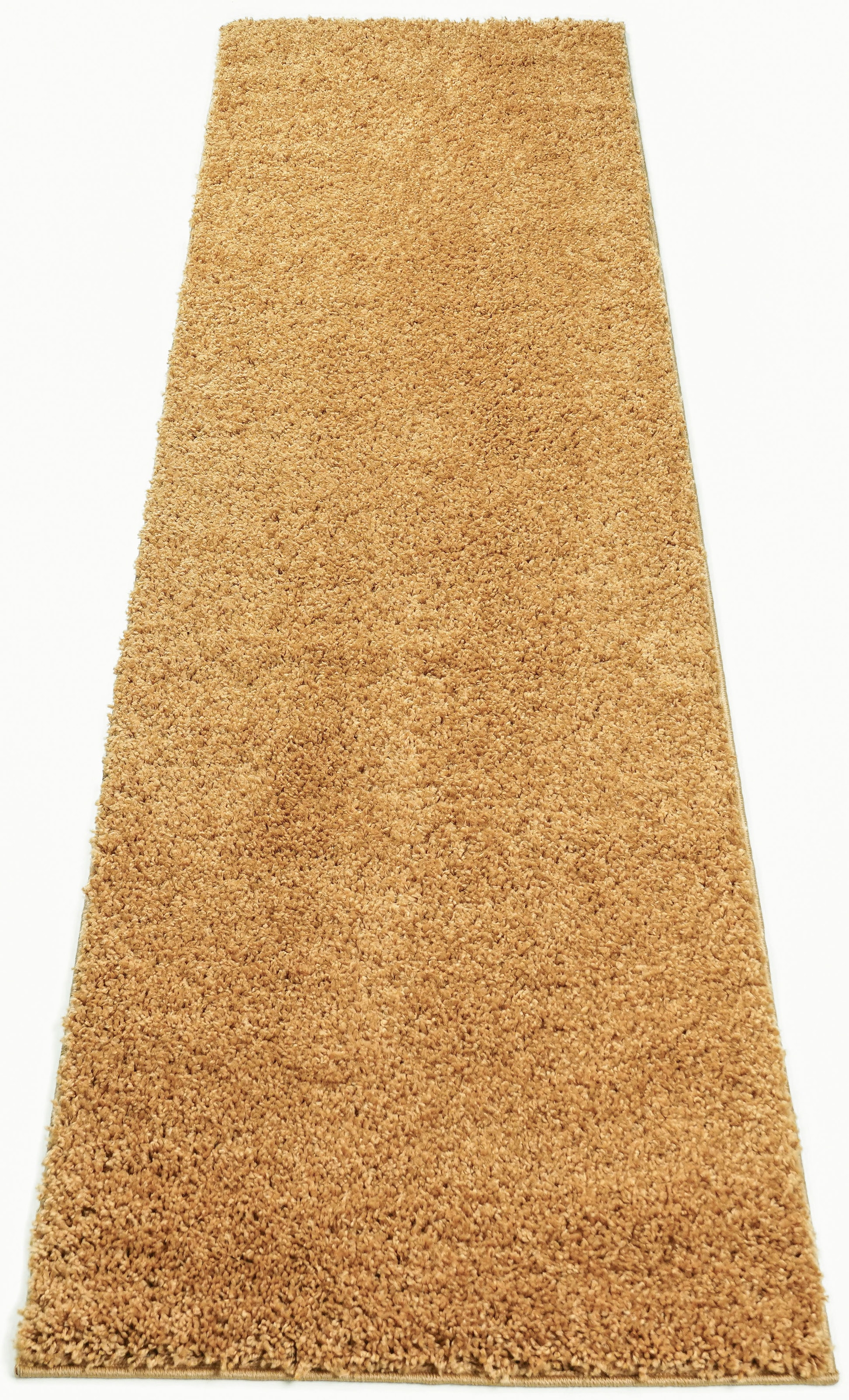 Bruno Banani Läufer »Shaggy Soft« rechteckig 30 mm Höhe Läufer, Brücke, gewebt, Uni-Farben, besonders weich