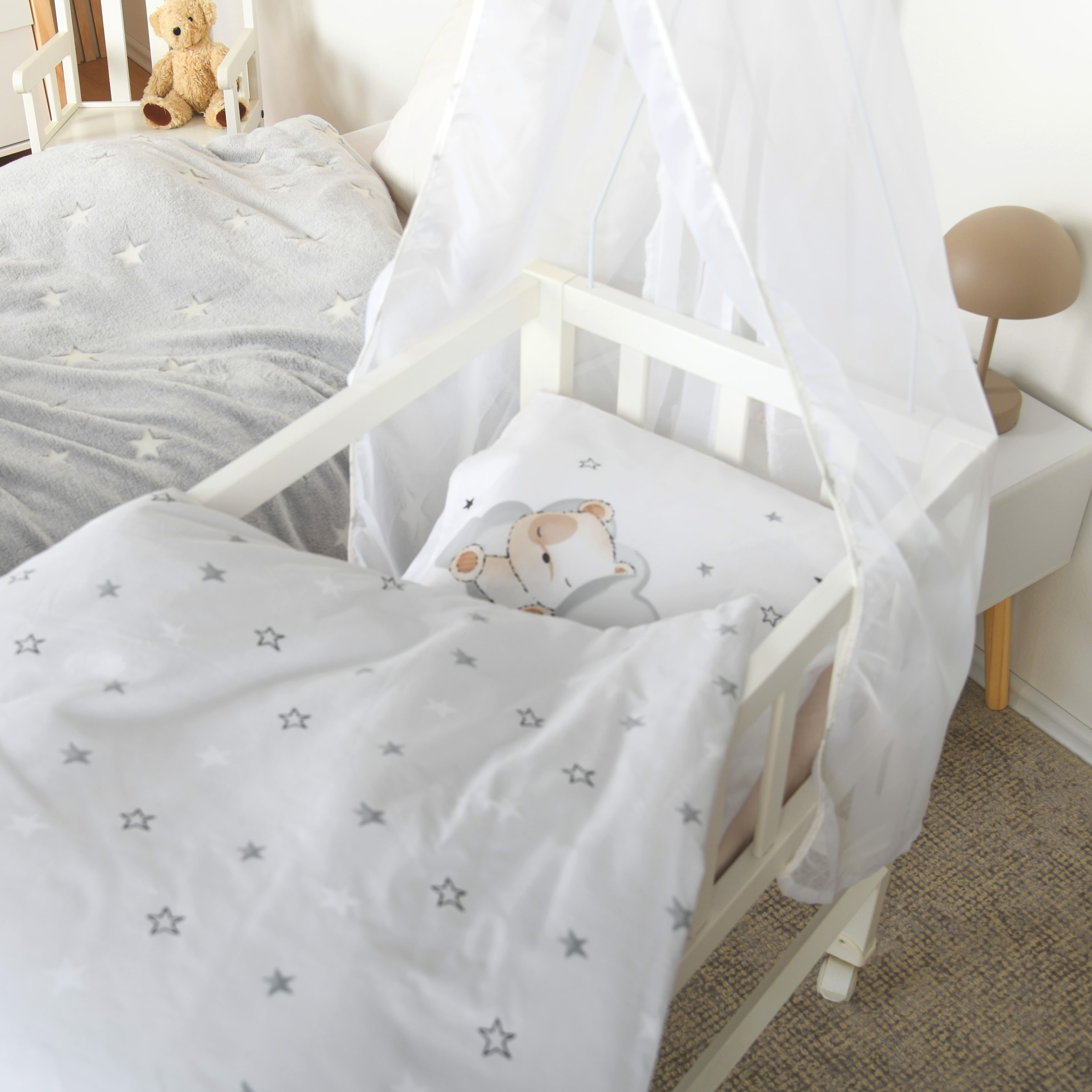Baby Best Linge de lit pour bébé »Sleeping little bear« 2 Parure de lit réversible