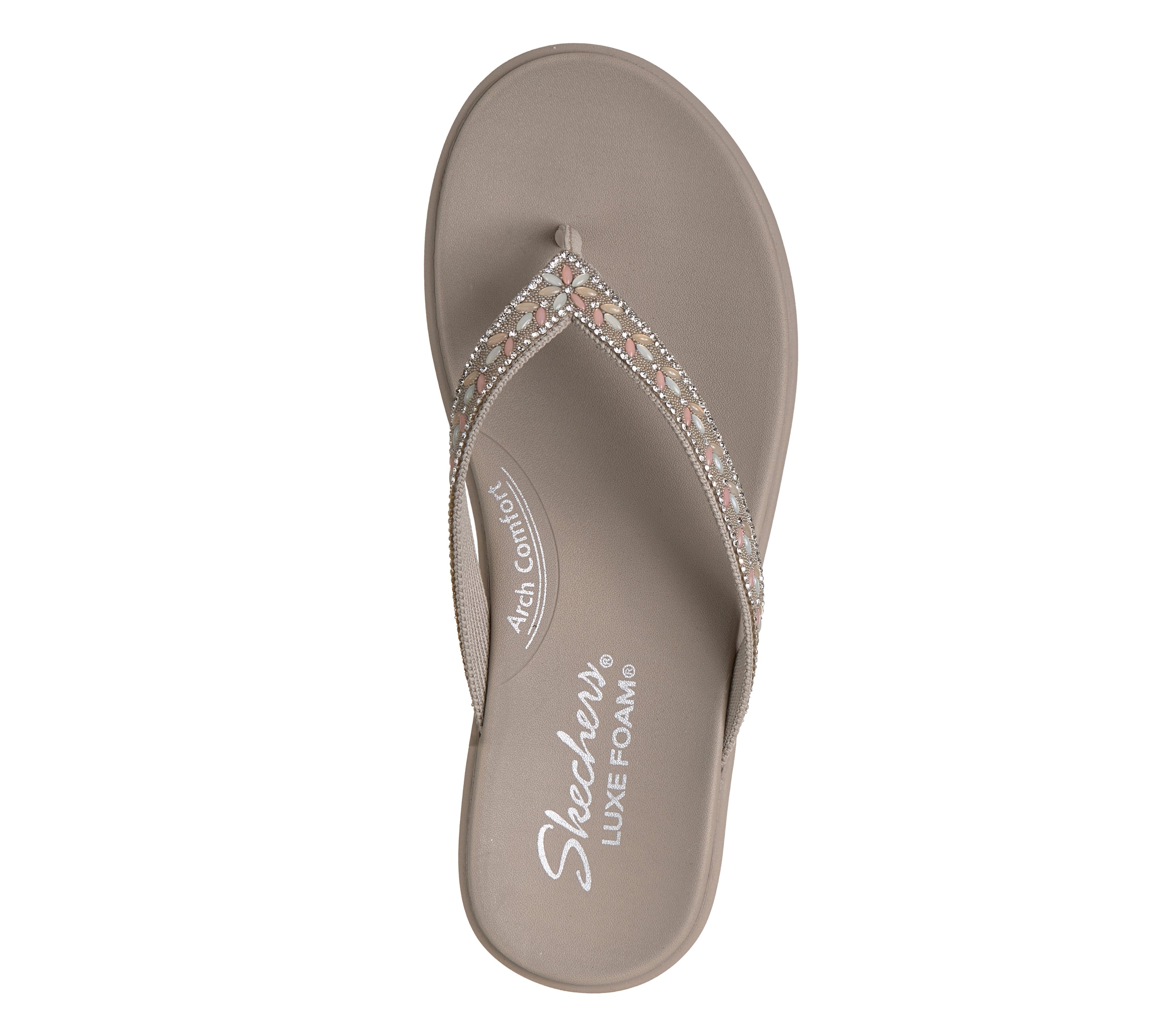 Skechers Séparateur d'orteils »MEDITATION LUXE-«  Chaussure de plage, chaussure d’été, chaussure de bain avec paillettes
