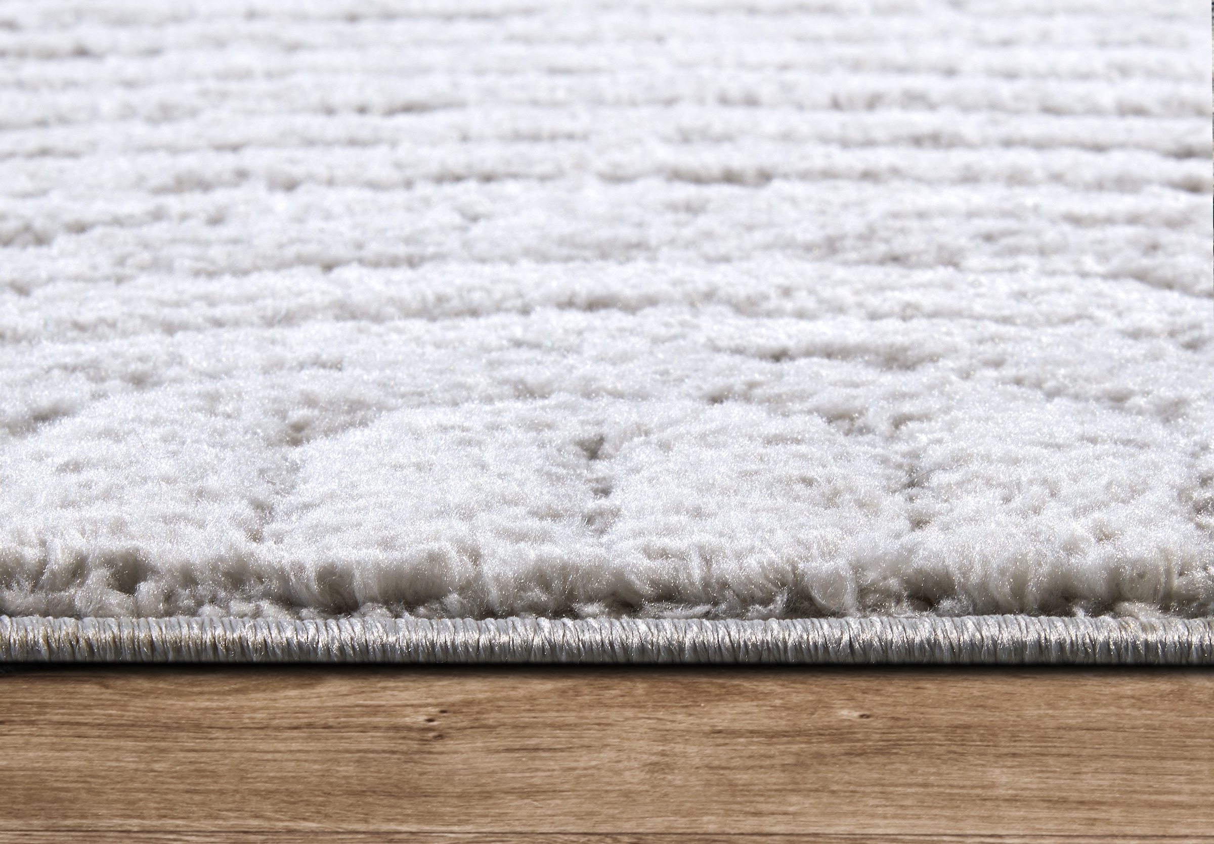 ELLE DECORATION Designteppich »Cosy Panglao,  auch als Rundteppich erhältlich« rechteckig 14 mm Höhe uni Kurzflor, Hoch Tief Struktur, modern, Skandi, Boho, Wohnzimmer