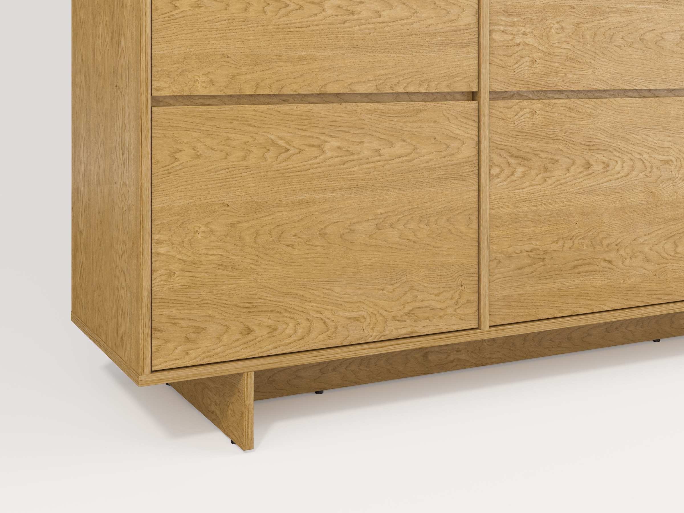 GOODproduct Buffet »Tatami, Stilvolle, moderne grifflose Kommode 2 Türen, Breite 111cm« buffet avec beaucoup de rangement, étagères réglables, fonction push-to-open