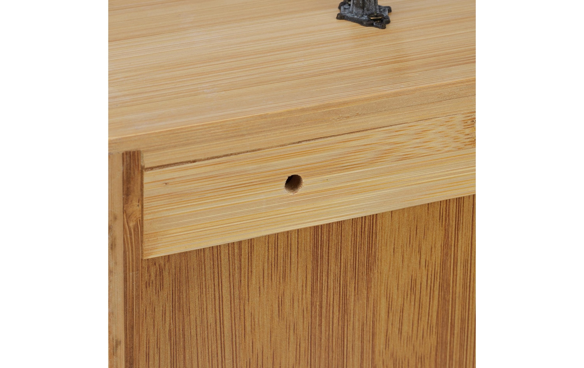 relaxdays Teebox »Hellbraun/Kupfer« 1 Stk. tlg. Holzart: Bambus (China)