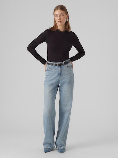 Vero Moda Stehkragenshirt »VMROSA LS HIGHNECK TOP JRS NOOS«