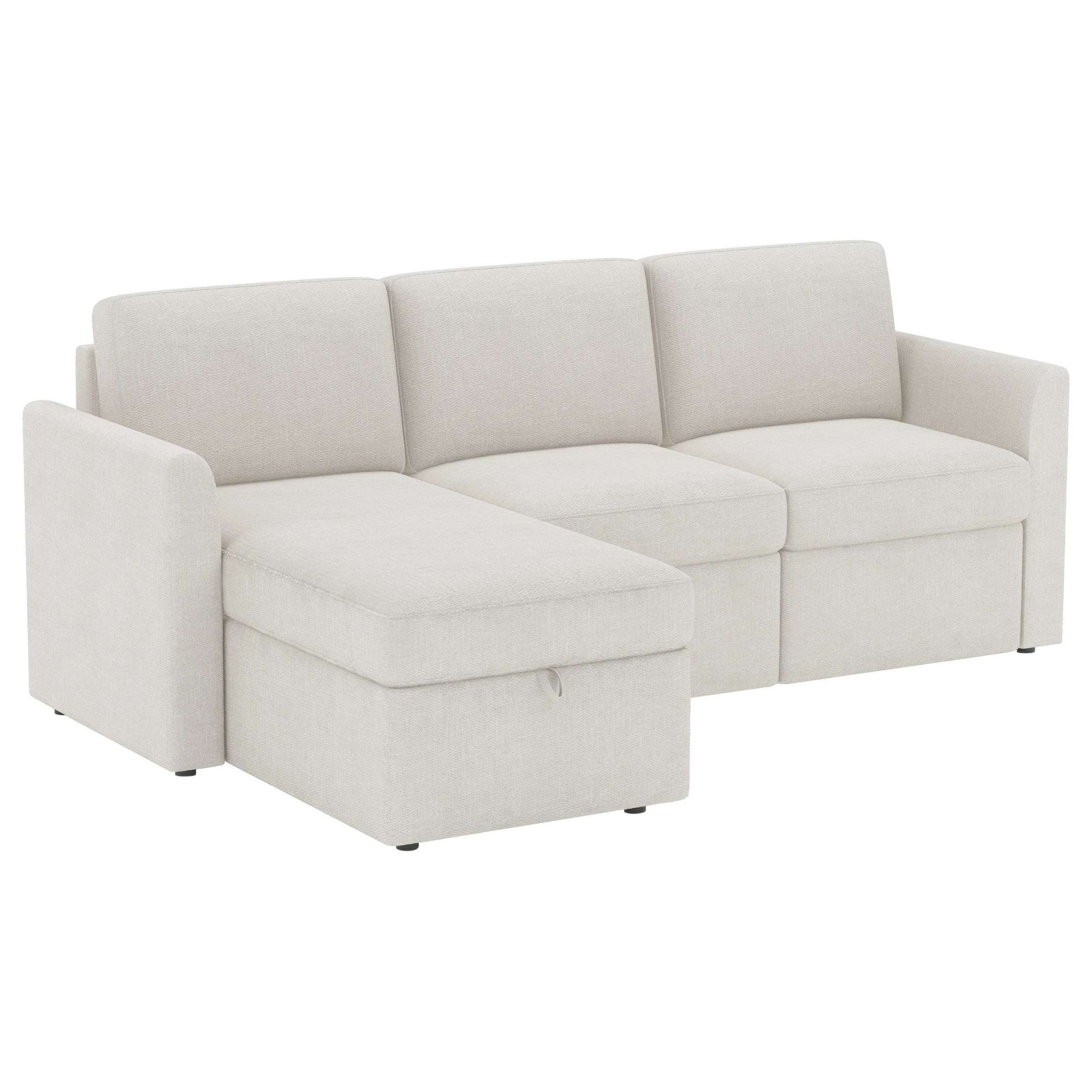 Dorel Home Canapé d'angle »NORDHUS, L-Form, 200 cm, Recamiere rechts/links montierbar« grosser Stauraum, softer Cord und feiner Webstoff-Bezug