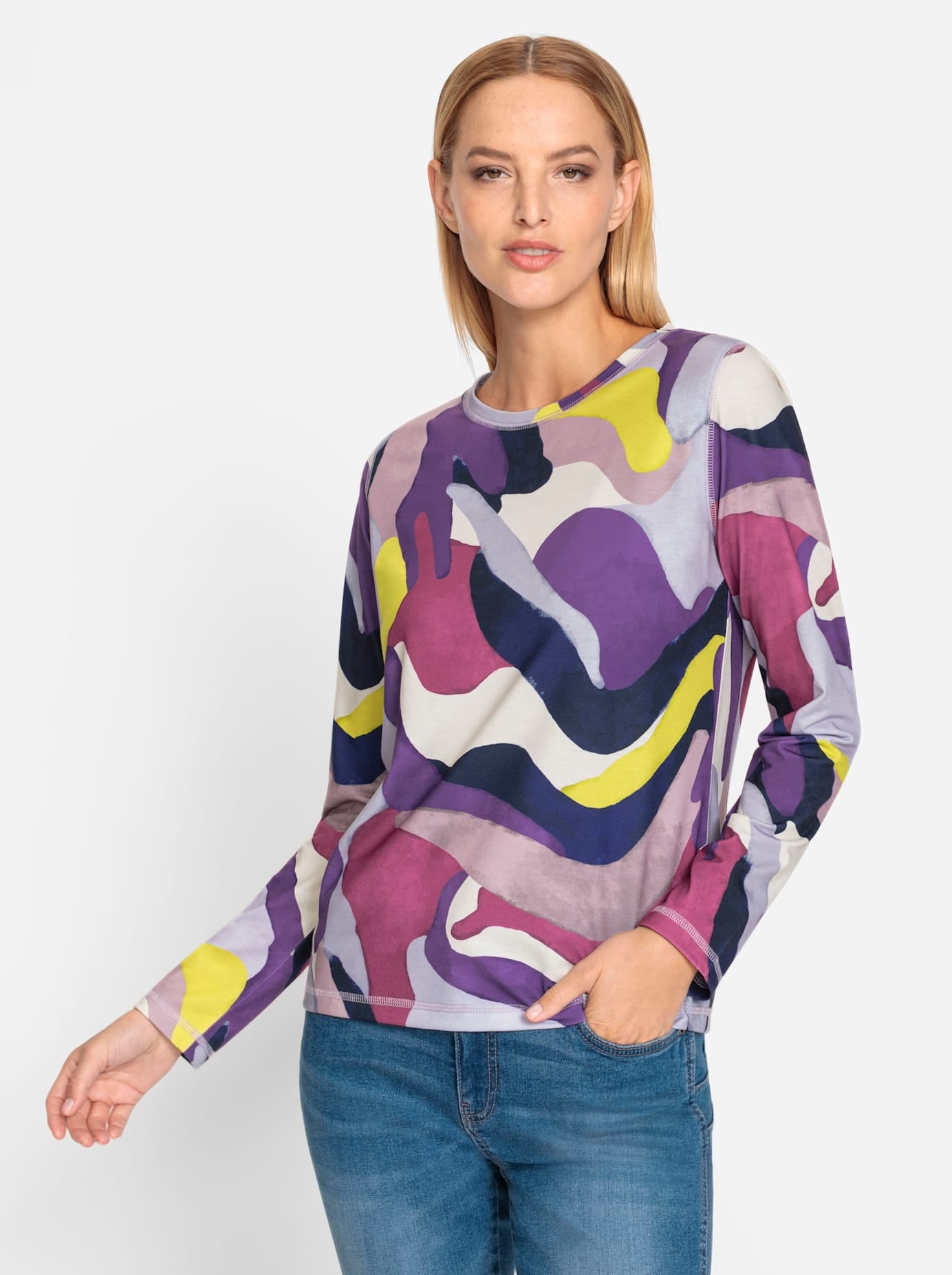 heine T-shirt à manches longues »Druck-Shirt«, 1 cuis
