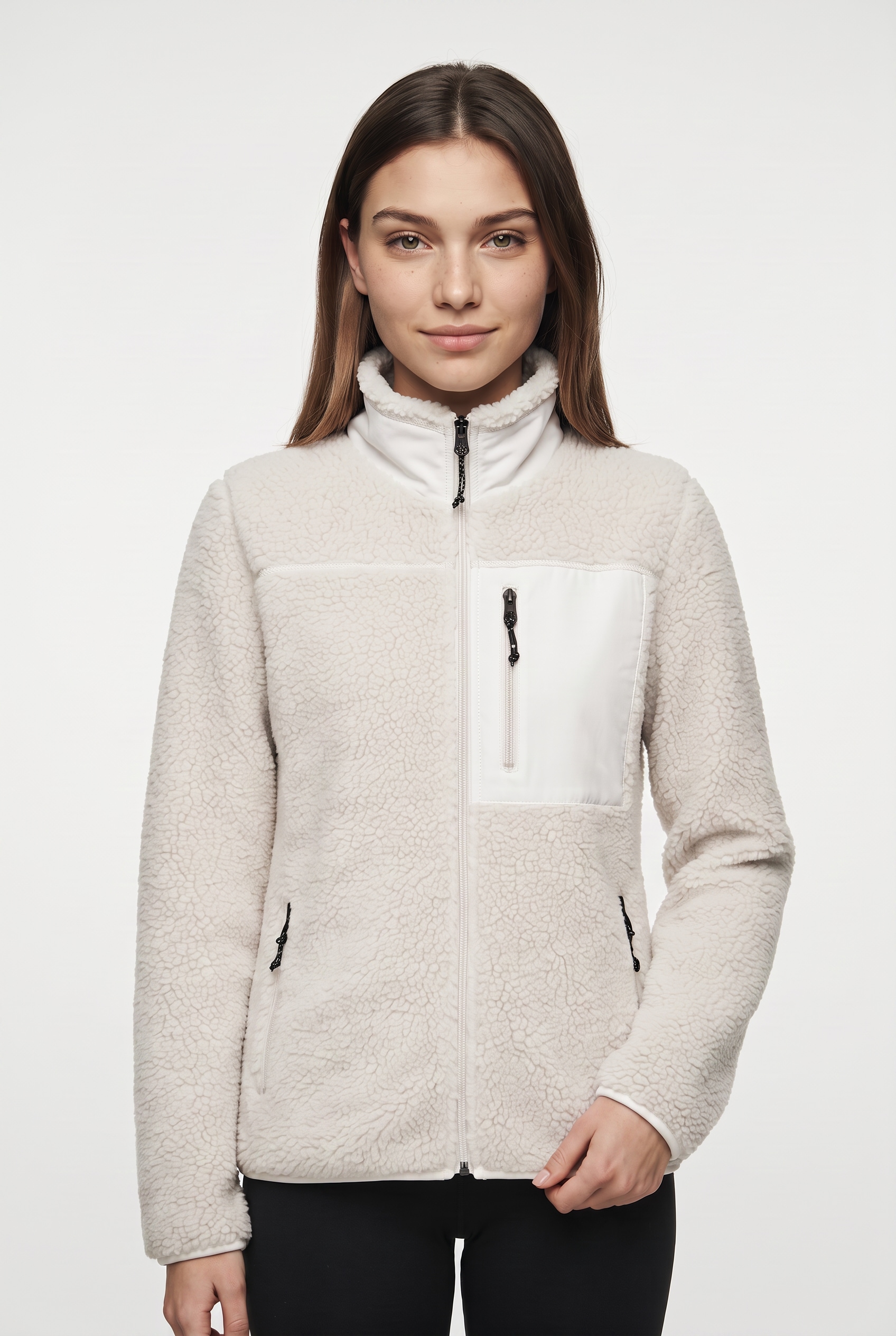 Killtec Veste en peluche »KOW 23 WMN FLC JCKT« col montant agréablement haut, chaud