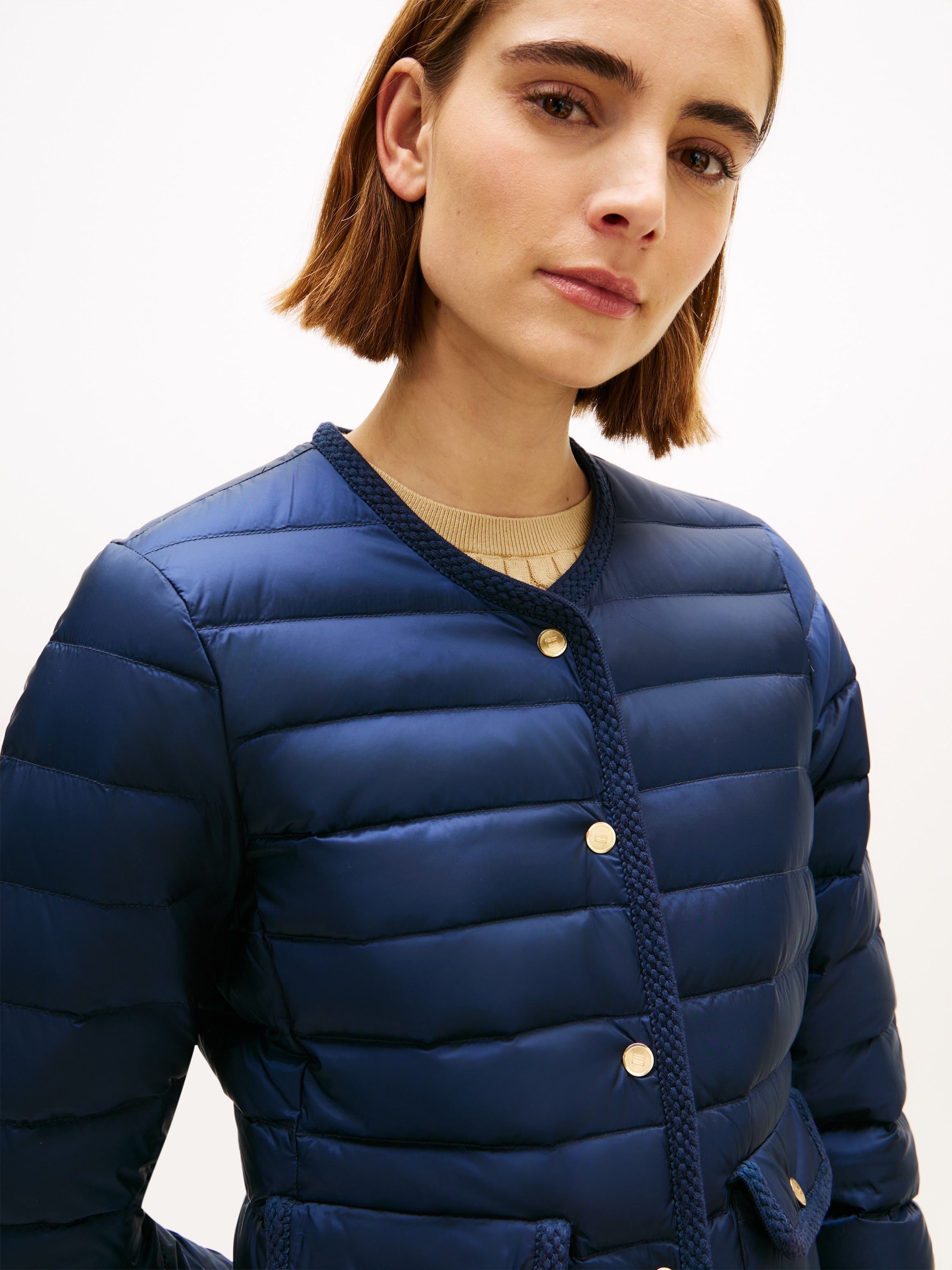 Tommy Hilfiger Veste matelassée »FEMININE LW DOWN JACKET« mit aufgesetzten Taschen