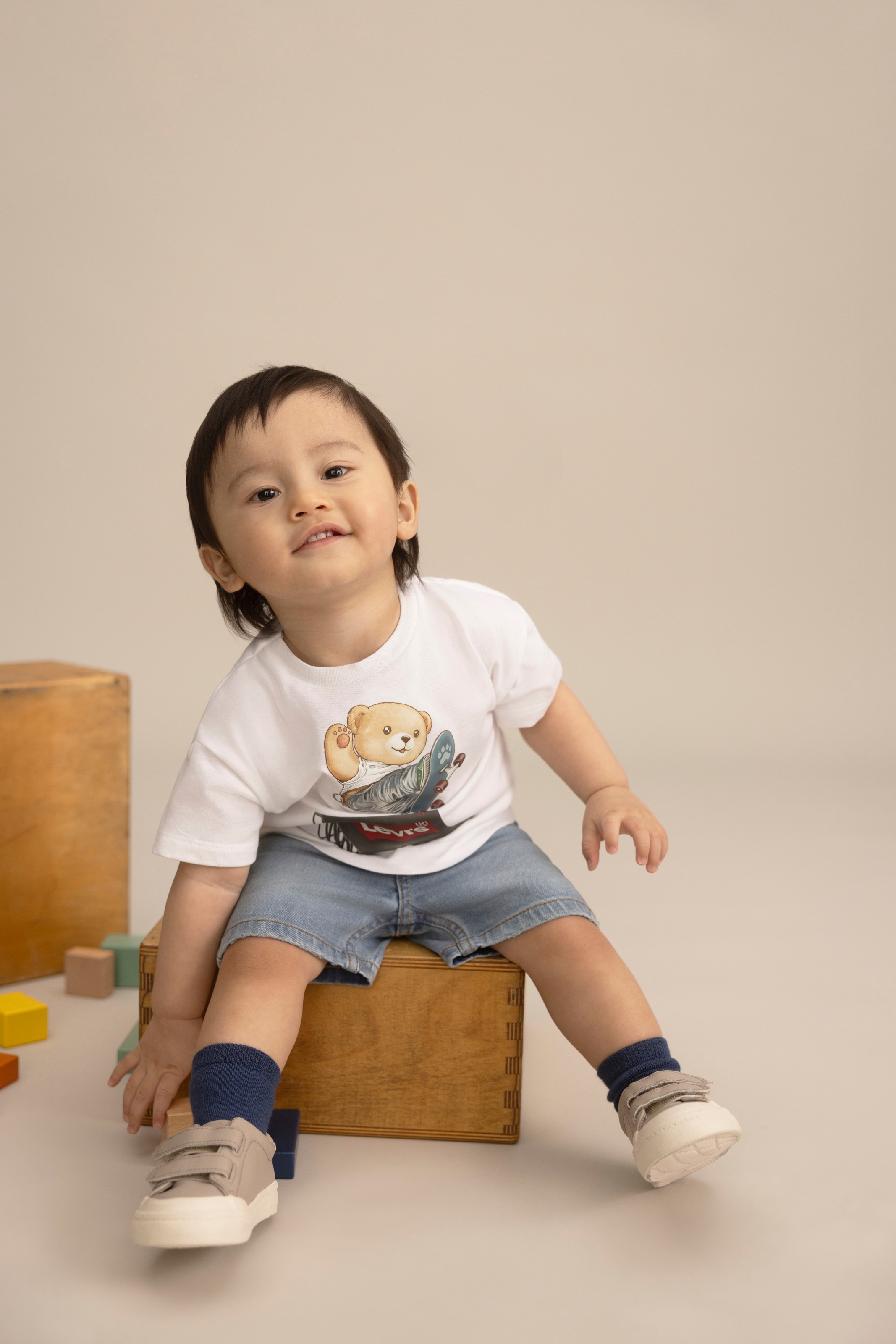Levi's® Kids Shirt & Shorts »LVB SKATER LEVI TEE & DENIM SE« 2 tlg. for Boys, Jeans-Shirts und Printshirt