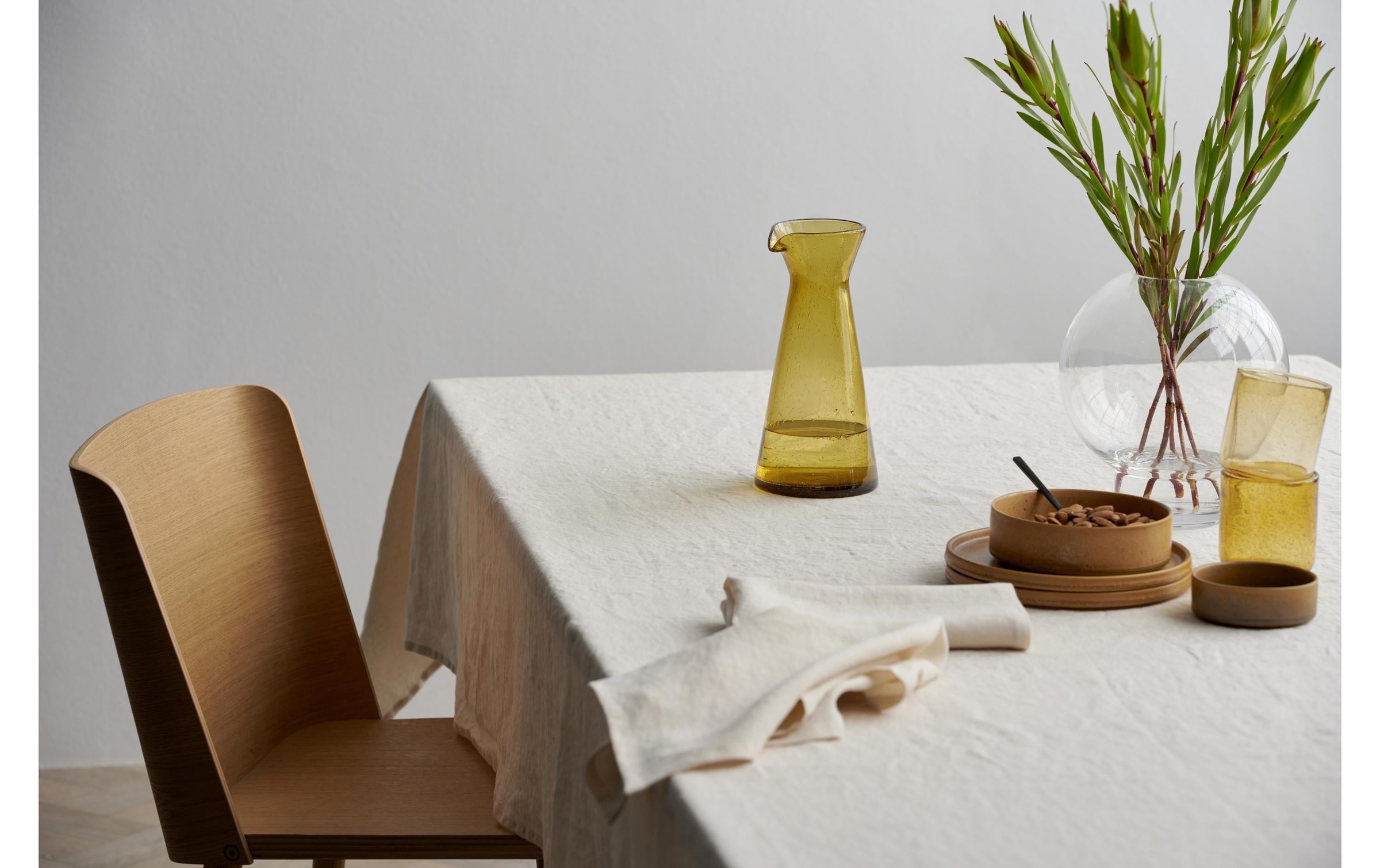 Södahl Tischdecke »Pure Linen Ecru rund«