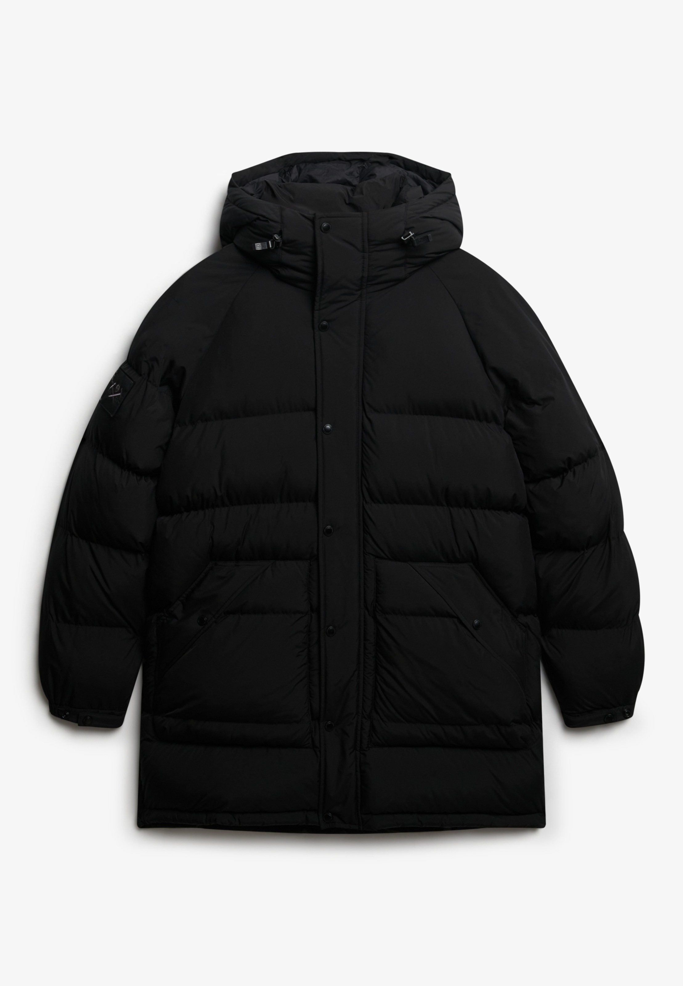 Superdry Steppjacke »XPD LONGLINE BAFFLE PARKA« mit Kapuze