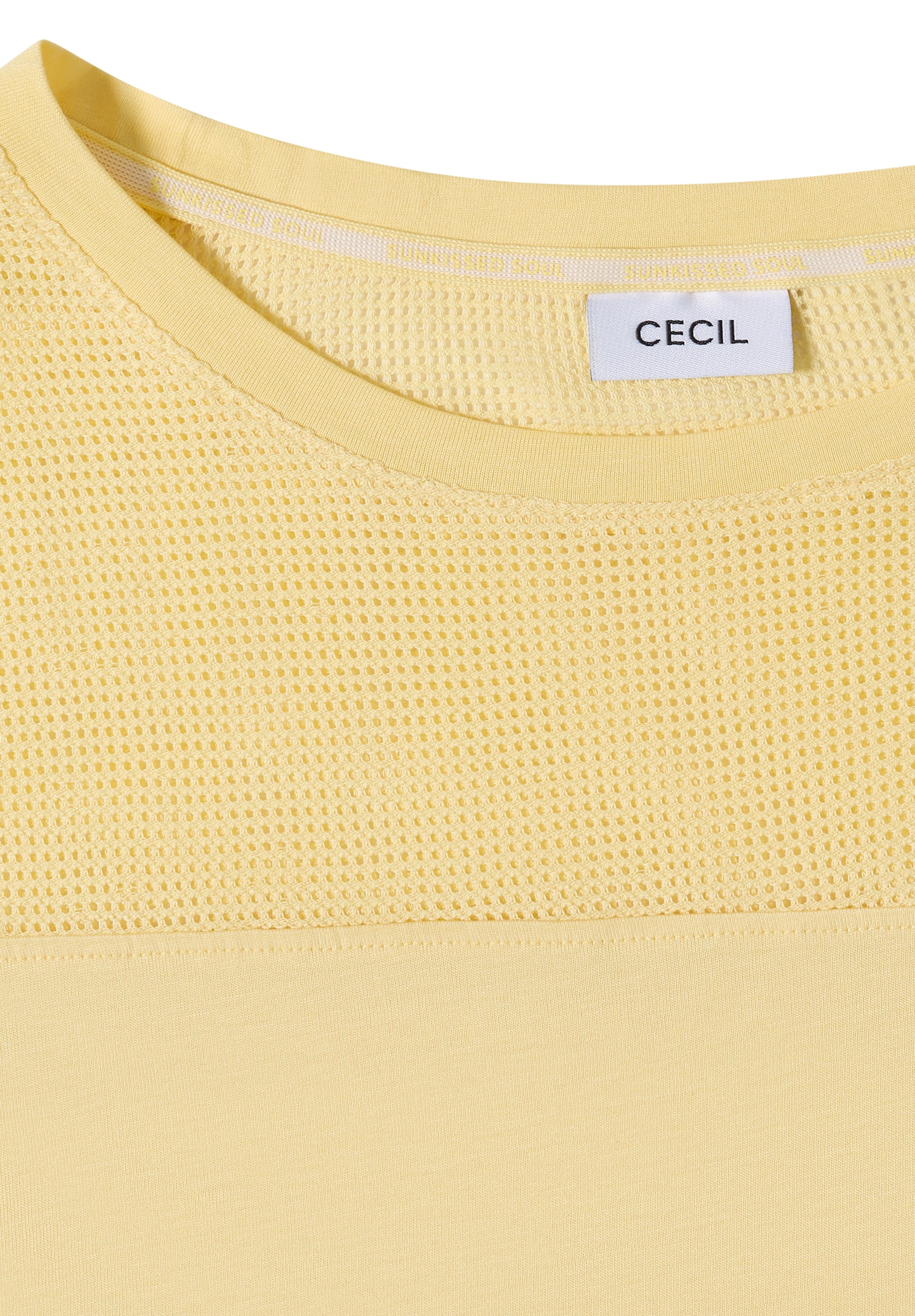 Cecil T-shirt Légèreté estivale grâce au détail en mesh