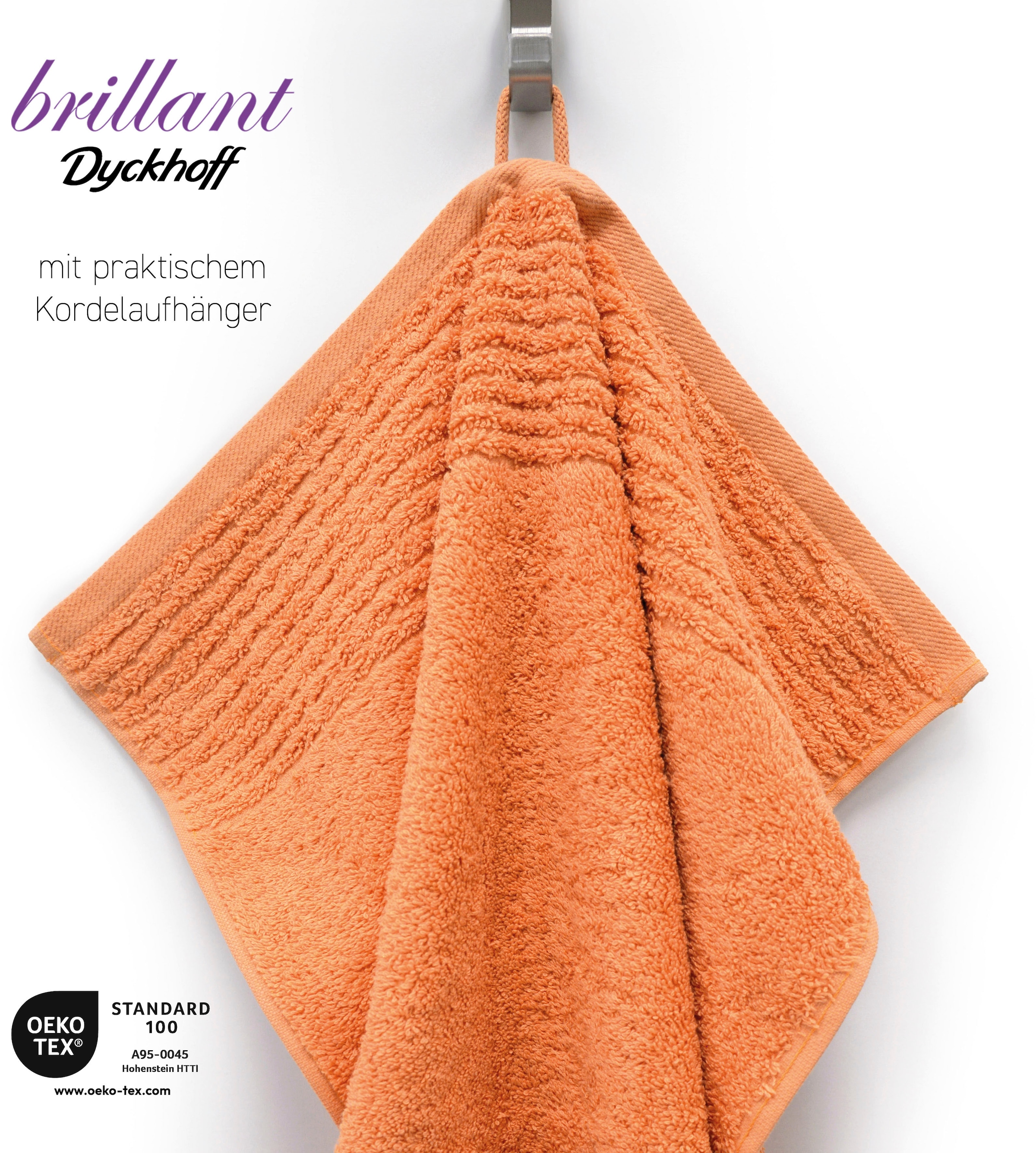Dyckhoff Handtuch Set »Brillant« Set 6 Stk. Walkfrottee mit Streifenbordüre;4 Handtücher (50x100cm), 2 Duschtücher (70x140cm)