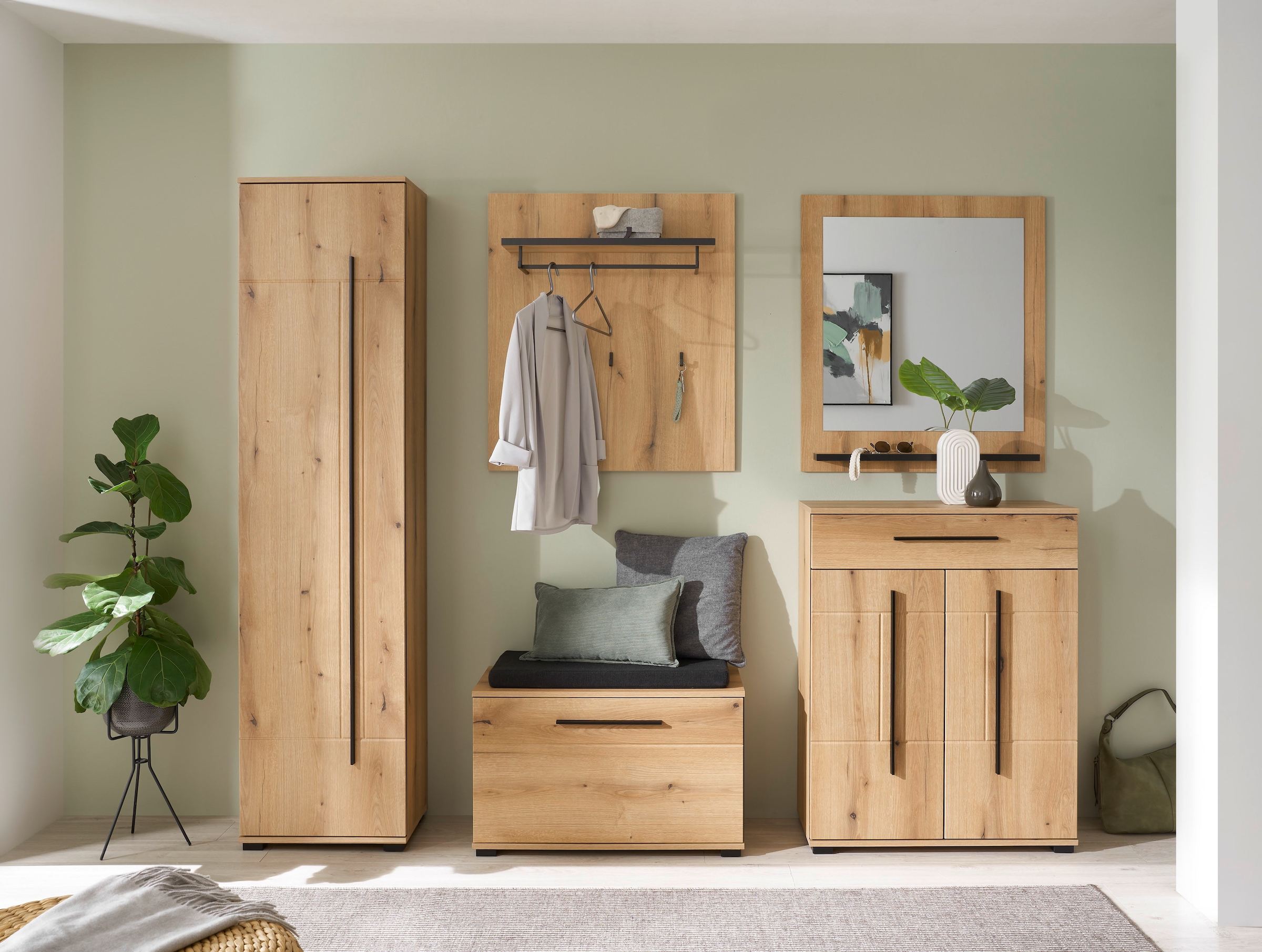 Home affaire Garderobenschrank »Cantara, moderner Schrank, Schuhschrank mit Stauraum« ausreichend Stauraum, vielseitig einsetzbar, 50 cm breit