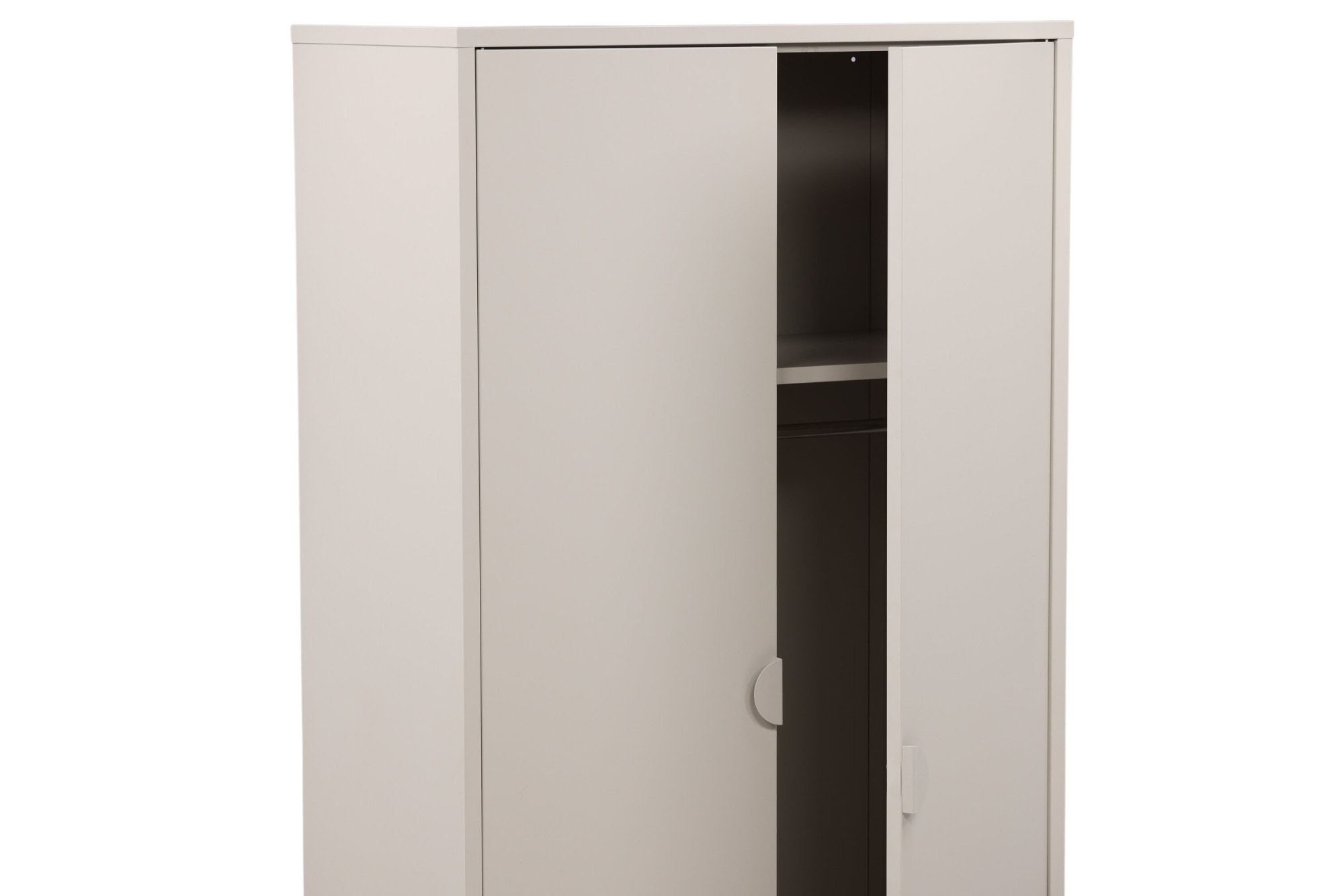 Venture Home Armoire vestiaire »Piring, Stauraumschrank aus Stahl, 2 Türen, Höhe 183 cm« Armoire à vêtements, revêtement en poudre, tringle, étagères, moderne