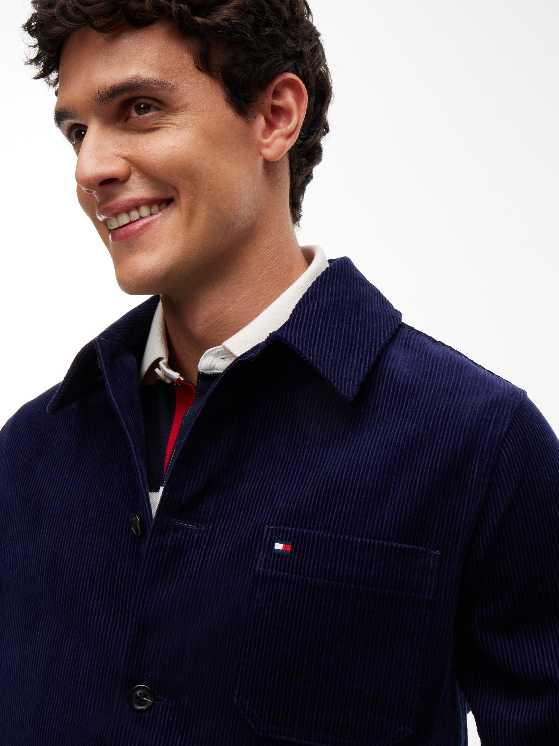 Tommy Hilfiger Veste chemise »CORDUROY CHORE« coupe décontractée, en velours côtelé