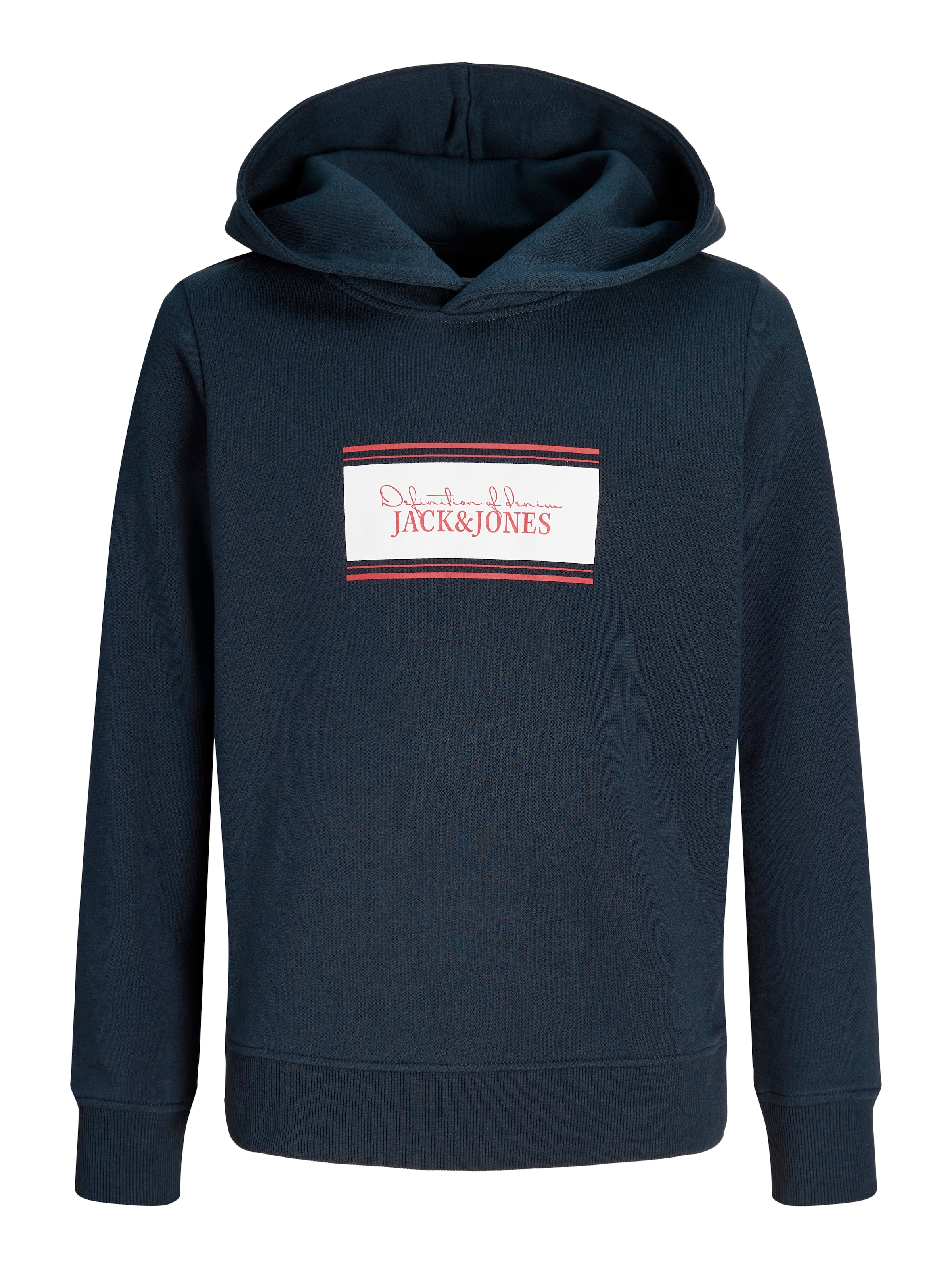 Jack & Jones Junior Sweat à capuche »JJBUSTER SWEAT HOOD BTS SN JNR«, mélange coton, coupe régulière
