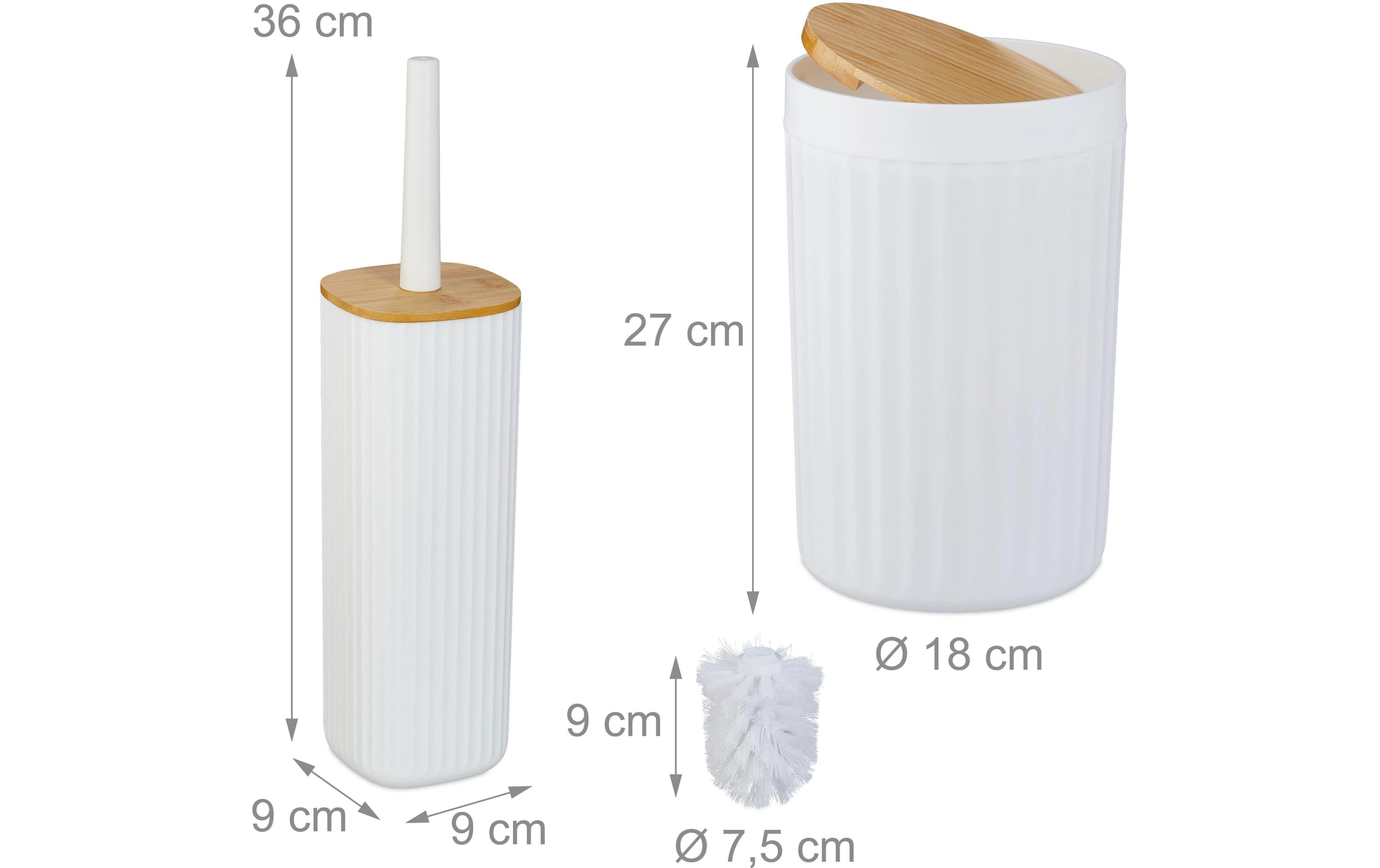 relaxdays Badaccessoire-Set »6-teilig«