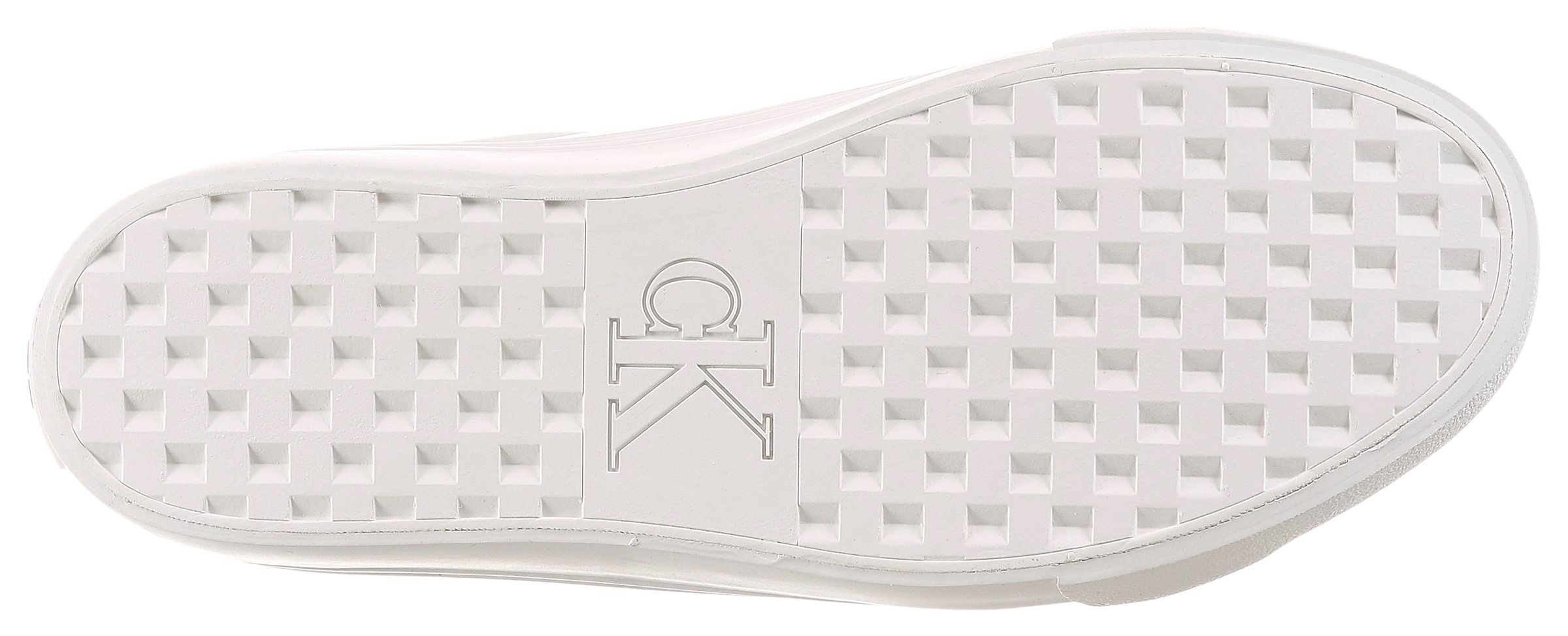 Calvin Klein Baskets à plateforme »VULC FLATFORM LACEUP LOW LTH«  Chaussure à lacets, chaussure basse, chaussure décontractée avec inscription logo latérale