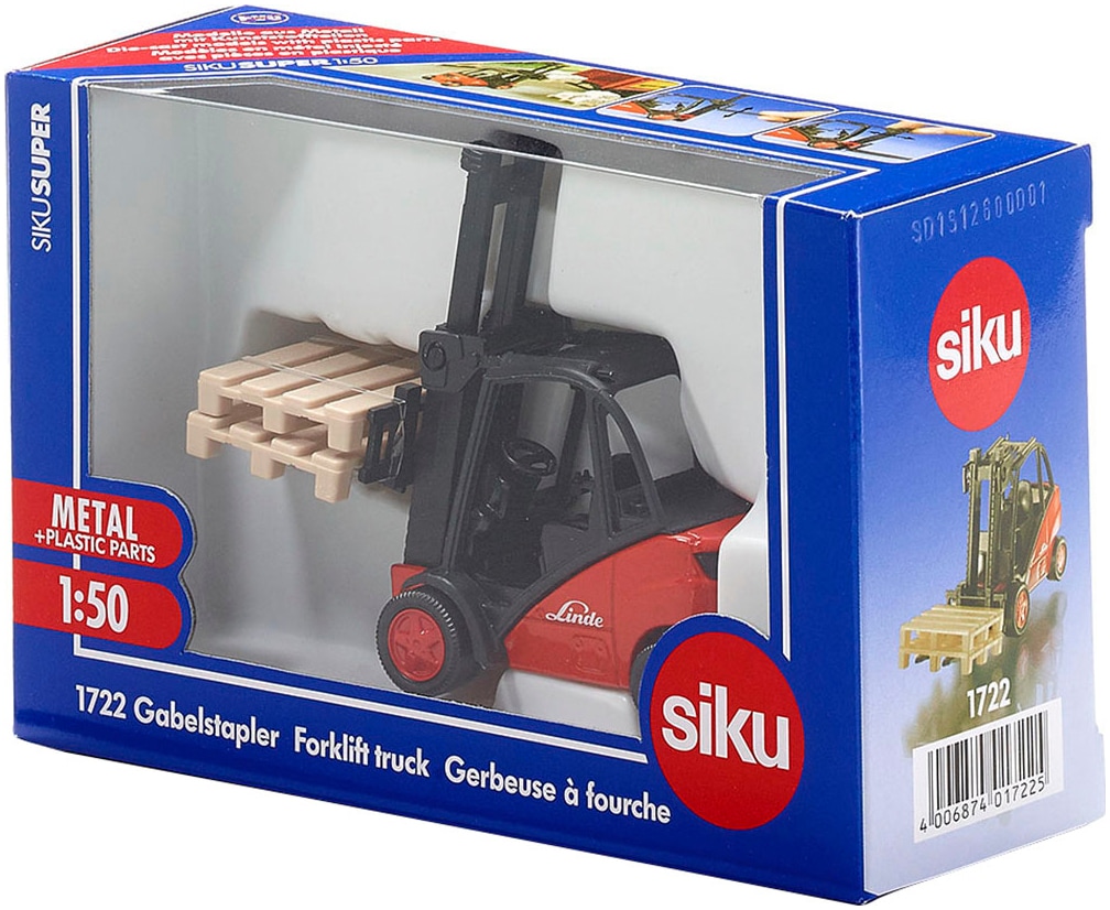 Siku Spielzeug-Gabelstapler »SIKU Super, Gabelstapler (1722)«