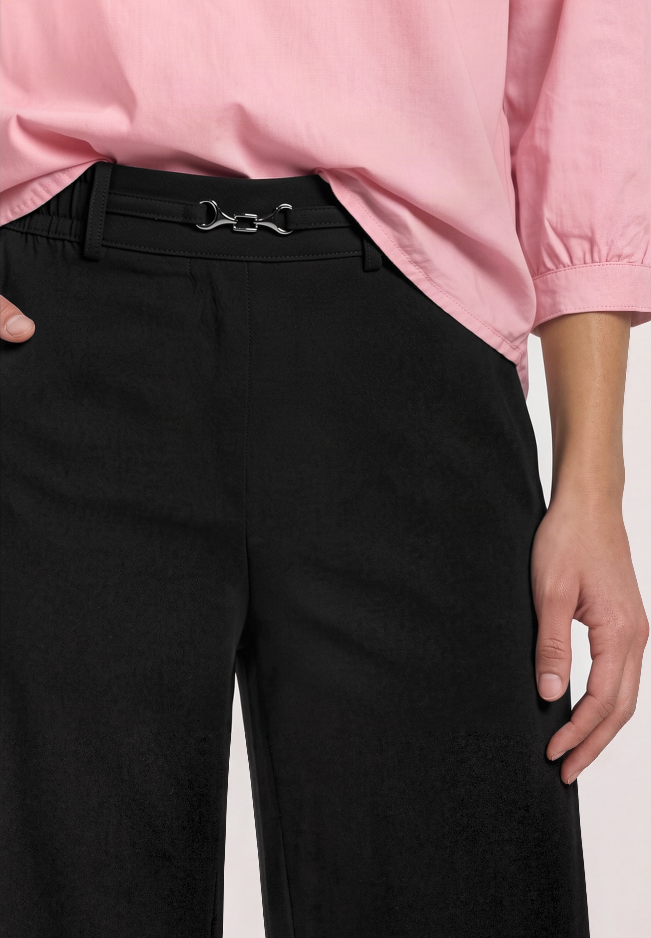 STREET ONE Pantalon en tissu »Style Amalie«  avec élastique et boucle / stretch