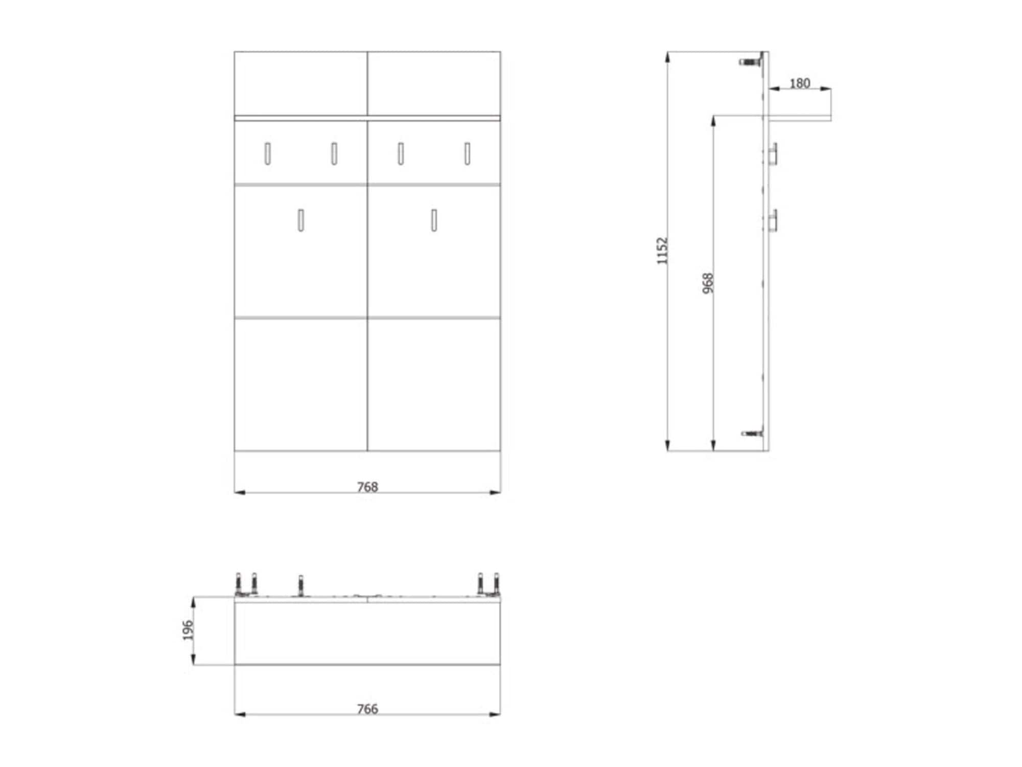 Home affaire Panneau de vestiaire »Rathlin, Wandregal Wandpaneel, Wandgarderobe praktisch & stillvoll« mit 6 Kleiderhaken und Ablage für Accessoires, Breite 77 cm