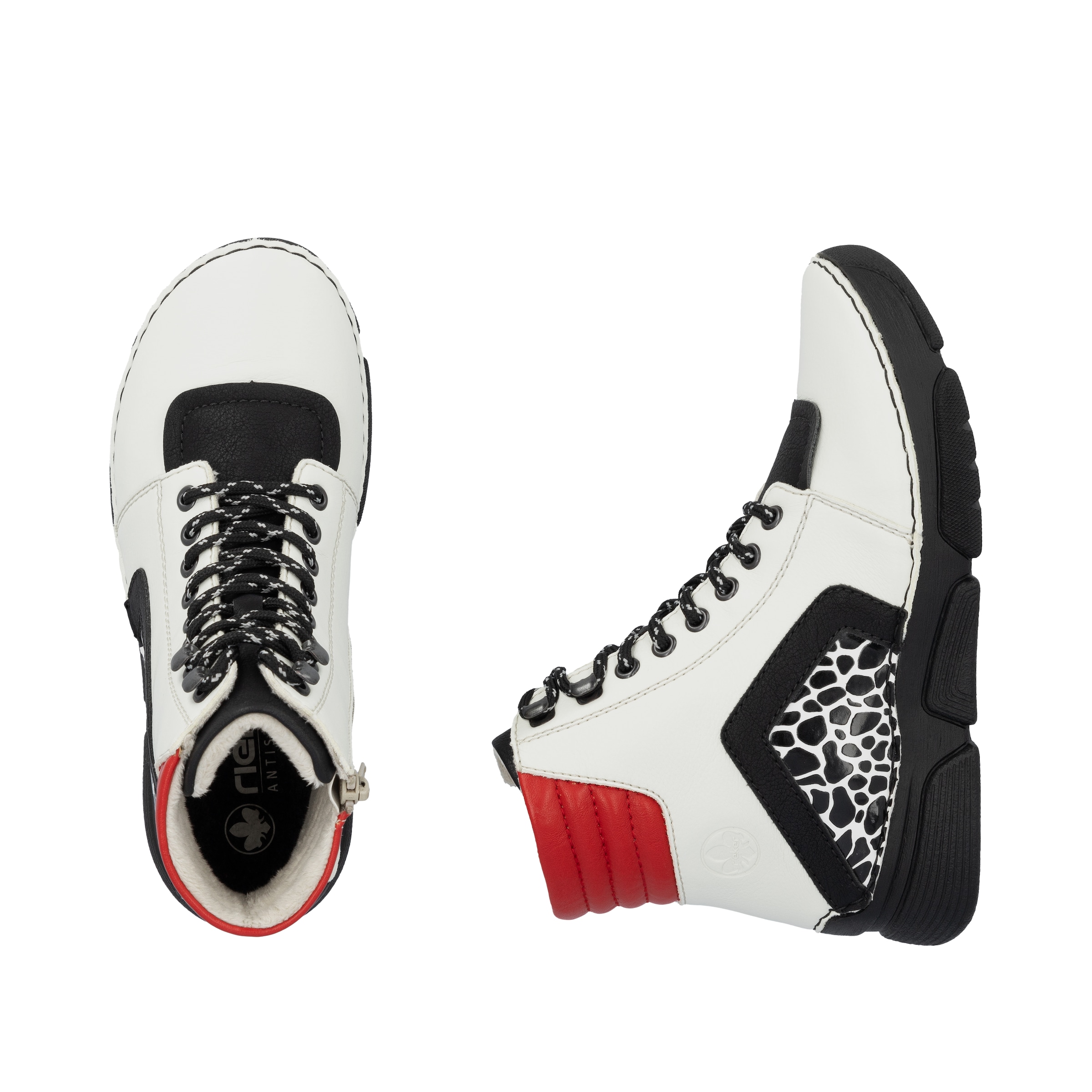 Rieker Sneakerboots  Schnürboots, Schnürstiefelette mit zusätzlichem Innenreissverschluss