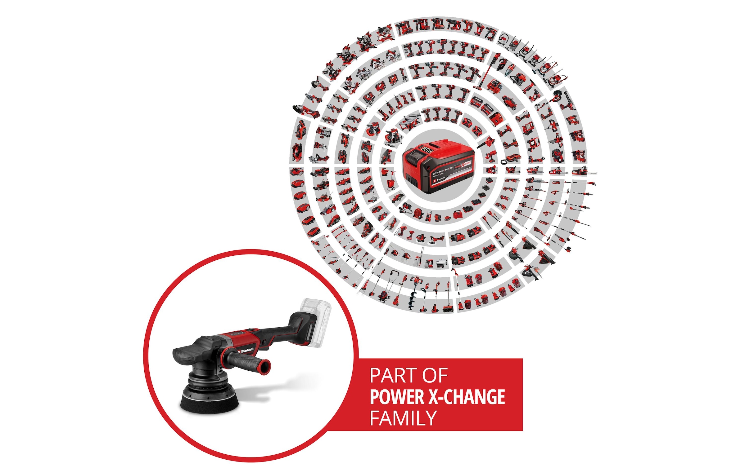  Polisseuse sans fil »Einhell Professional CP-EP 18/125 Li BL-Solo« Akku-Exzenterpolierer