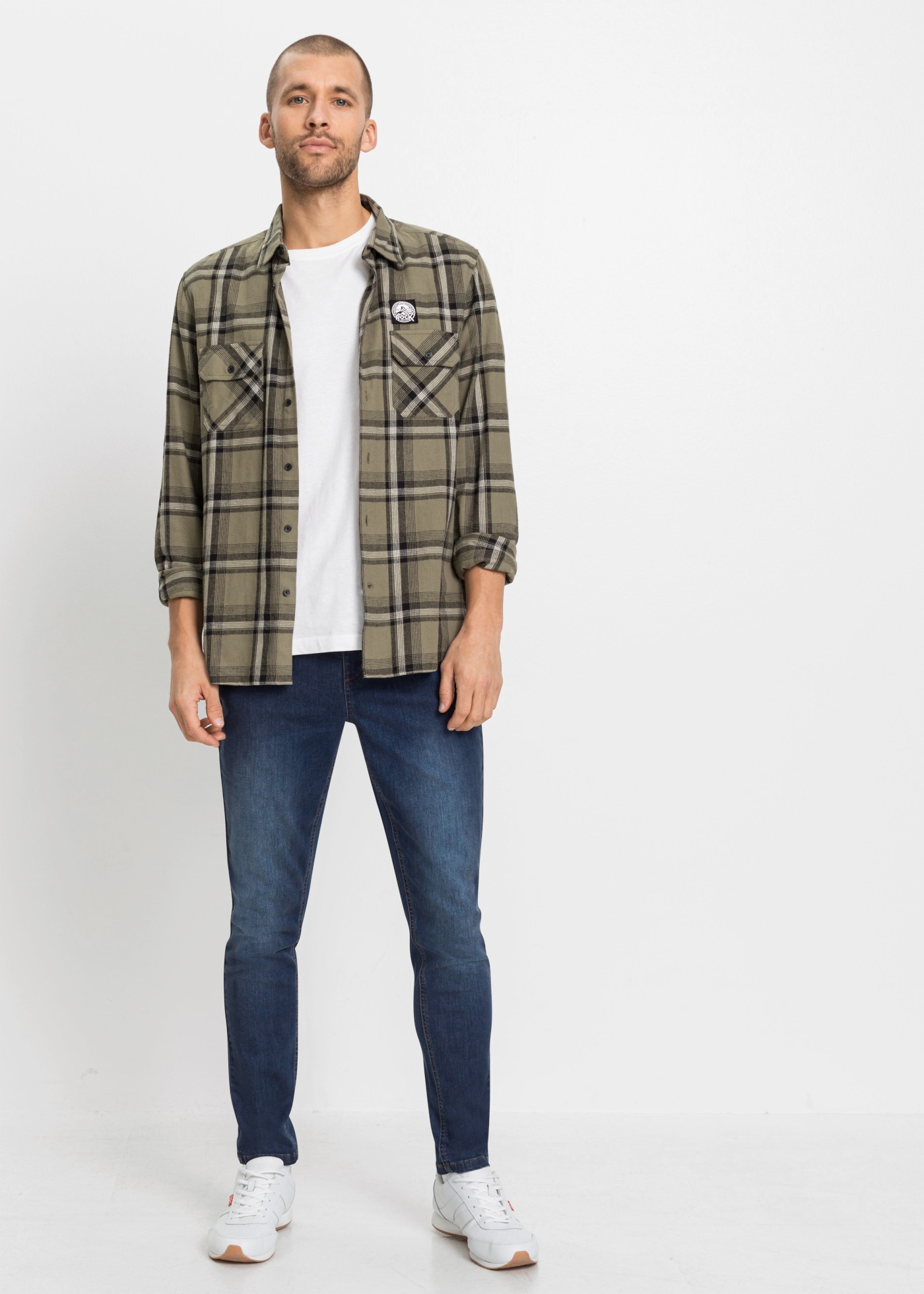 bonprix Jeans slim Paquet, 2 forme 5 poches, qualité stretch très confortable