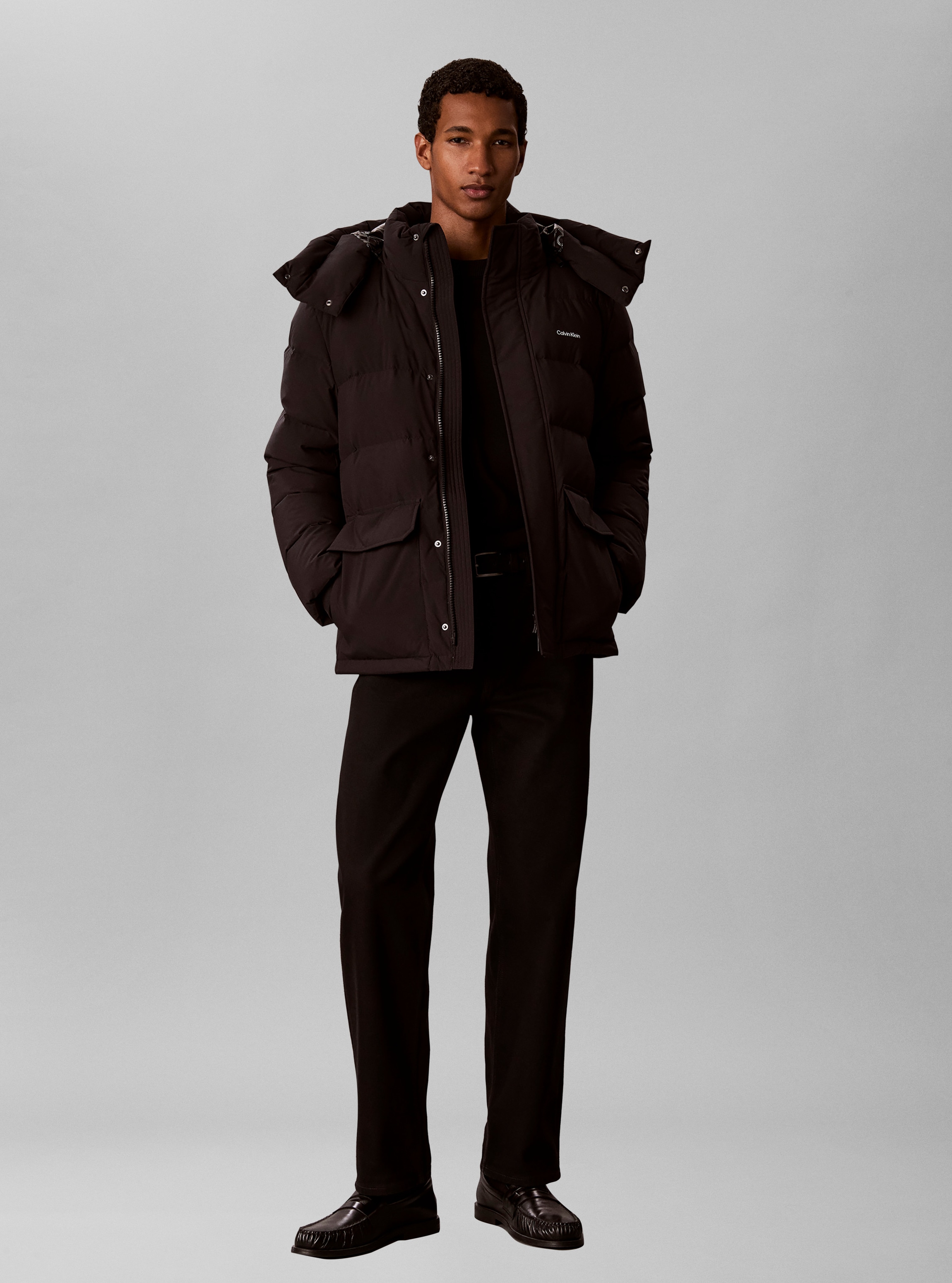 Calvin Klein Jeans Veste matelassée »MATTE DOWN PUFFER« avec capuche coupe régulière avec capuche