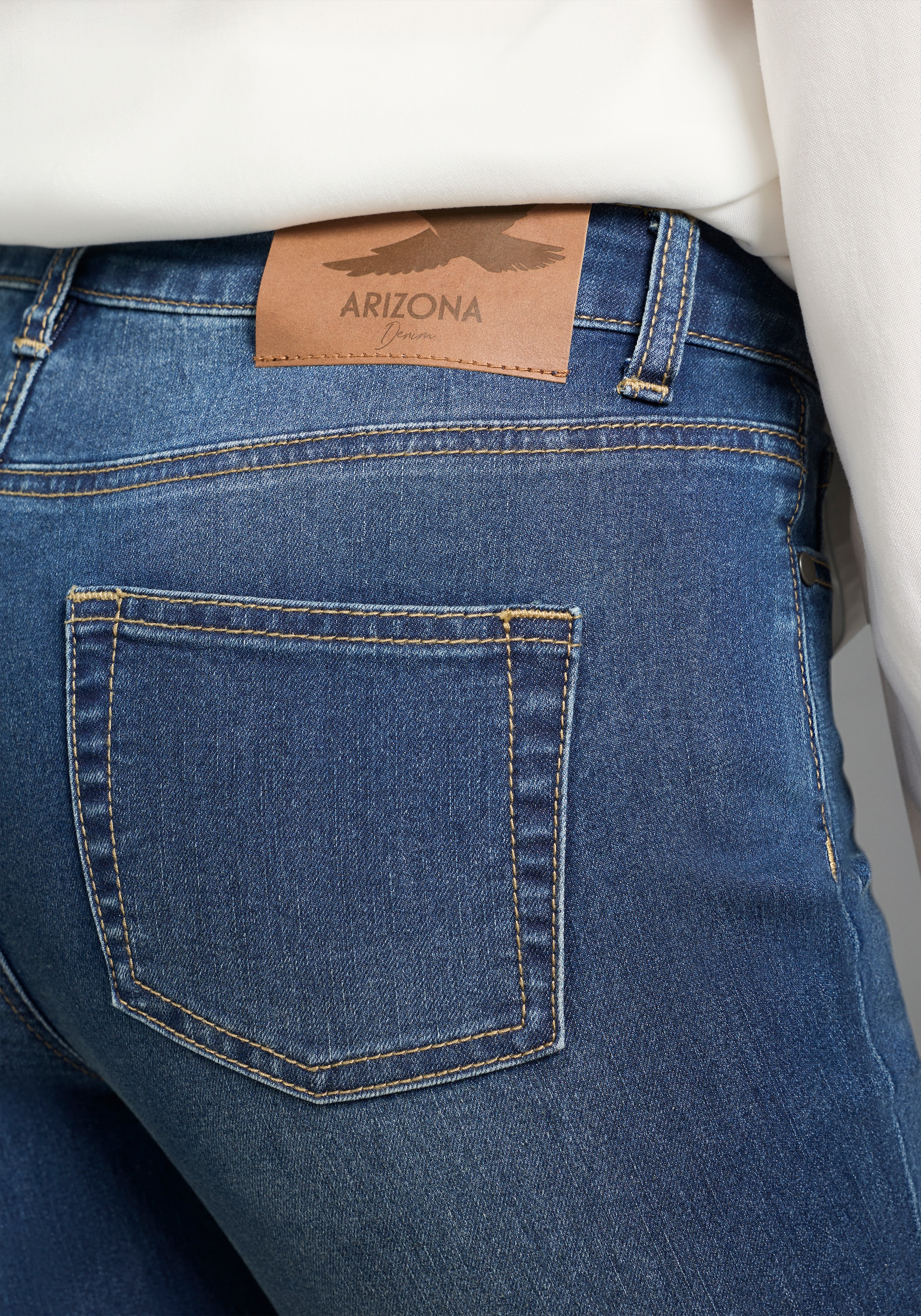 Arizona Gerade Jeans gerade geschnitten, normale Passform, hohe Leibhöhe