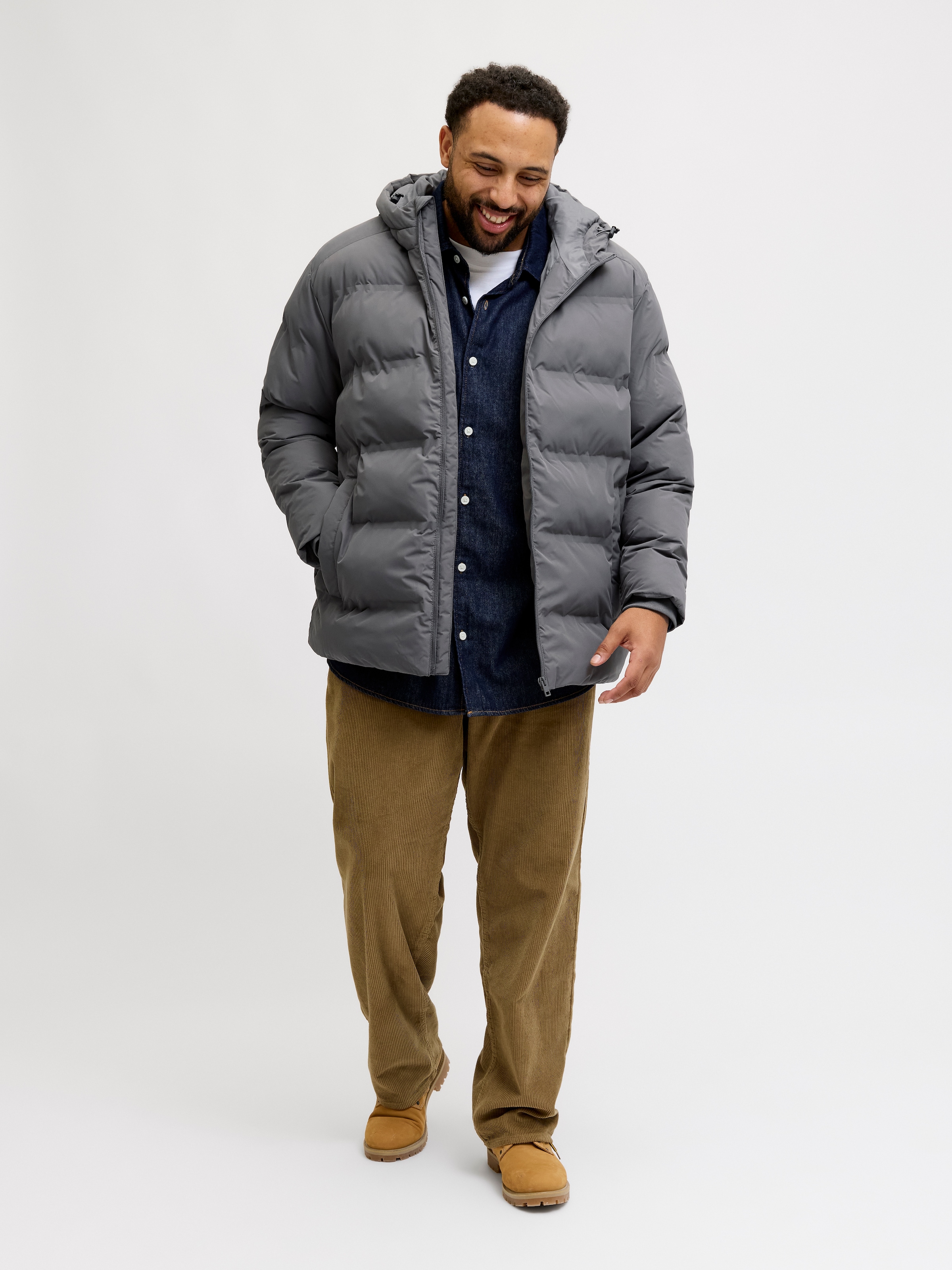 Jack & Jones PlusSize Veste matelassée »JJESOHO PUFFER HOOD SN PLS« mit Kapuze