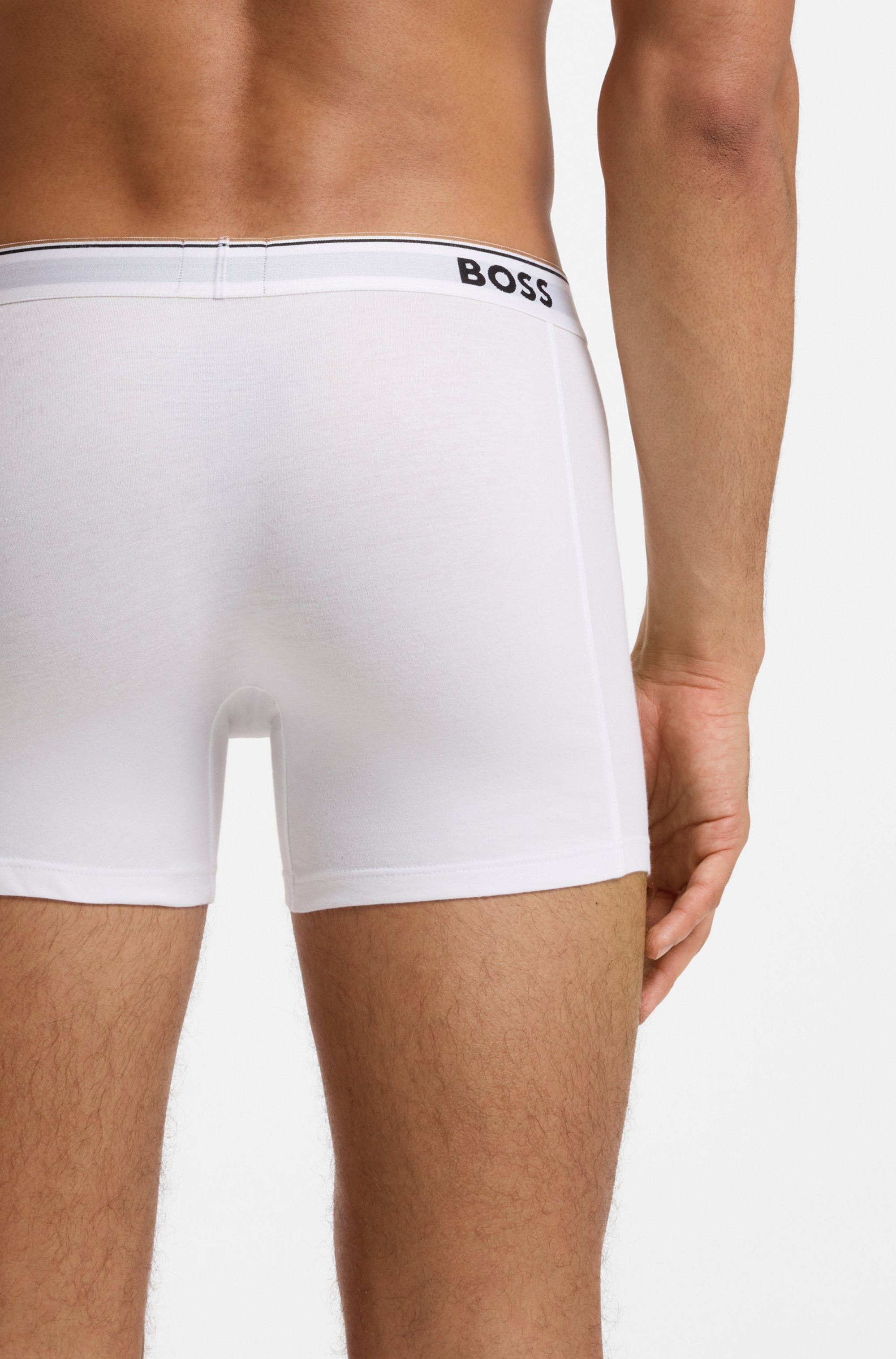 BOSS Boxer »Boxer 3 PACK« mit farblich passendem Webbund