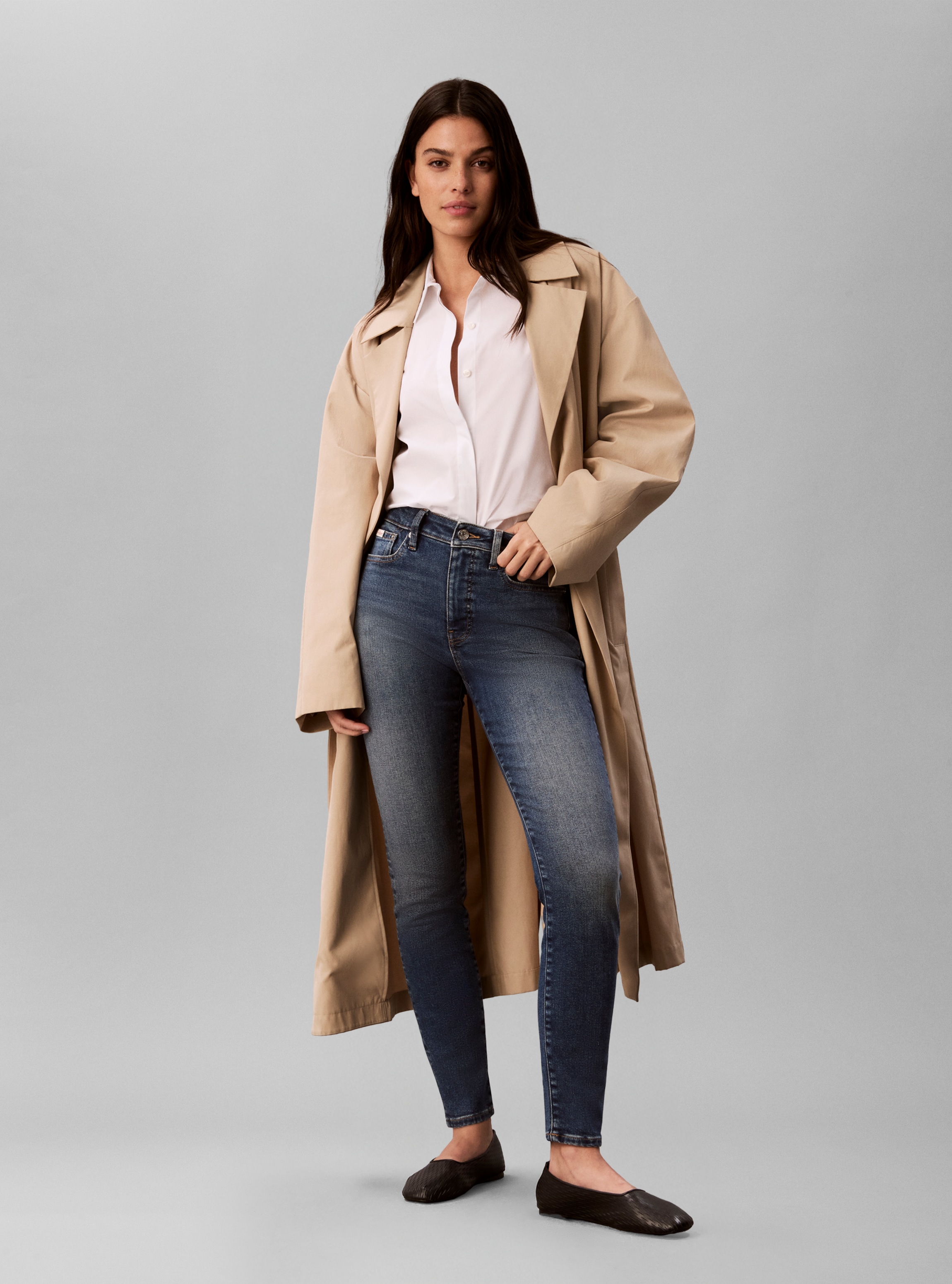 Calvin Klein Jeans Jeans skinny »MID RISE SKINNY BLUE BOROUGH« coupe skinny avec poches