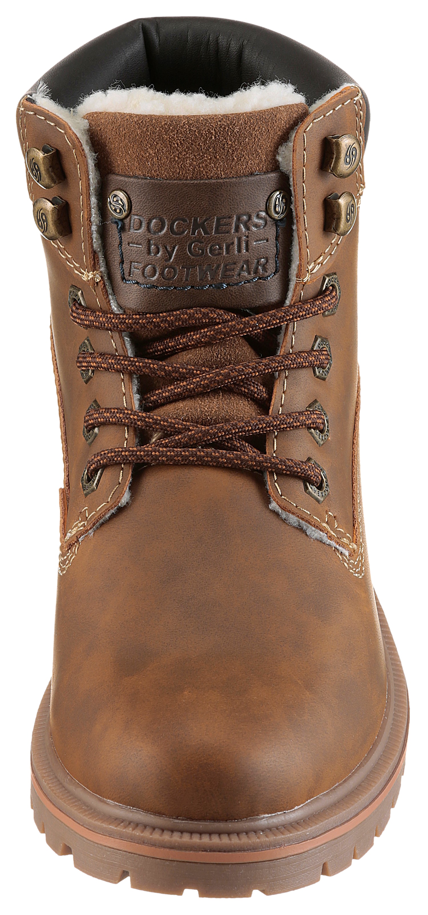 Dockers by Gerli Schnürboots  Worker Boots, Schnürboots mit Schaftrandpolsterung