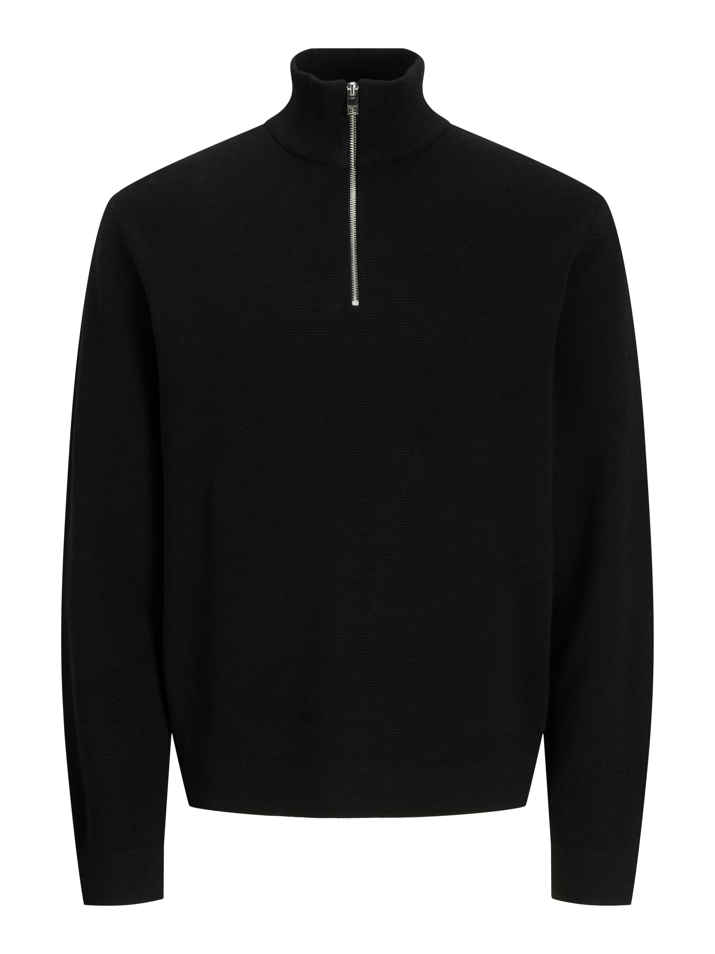 Jack & Jones Troyer »JPRBLAMILANO STITCH KNIT HALF ZIP SN« coton, coupe décontractée