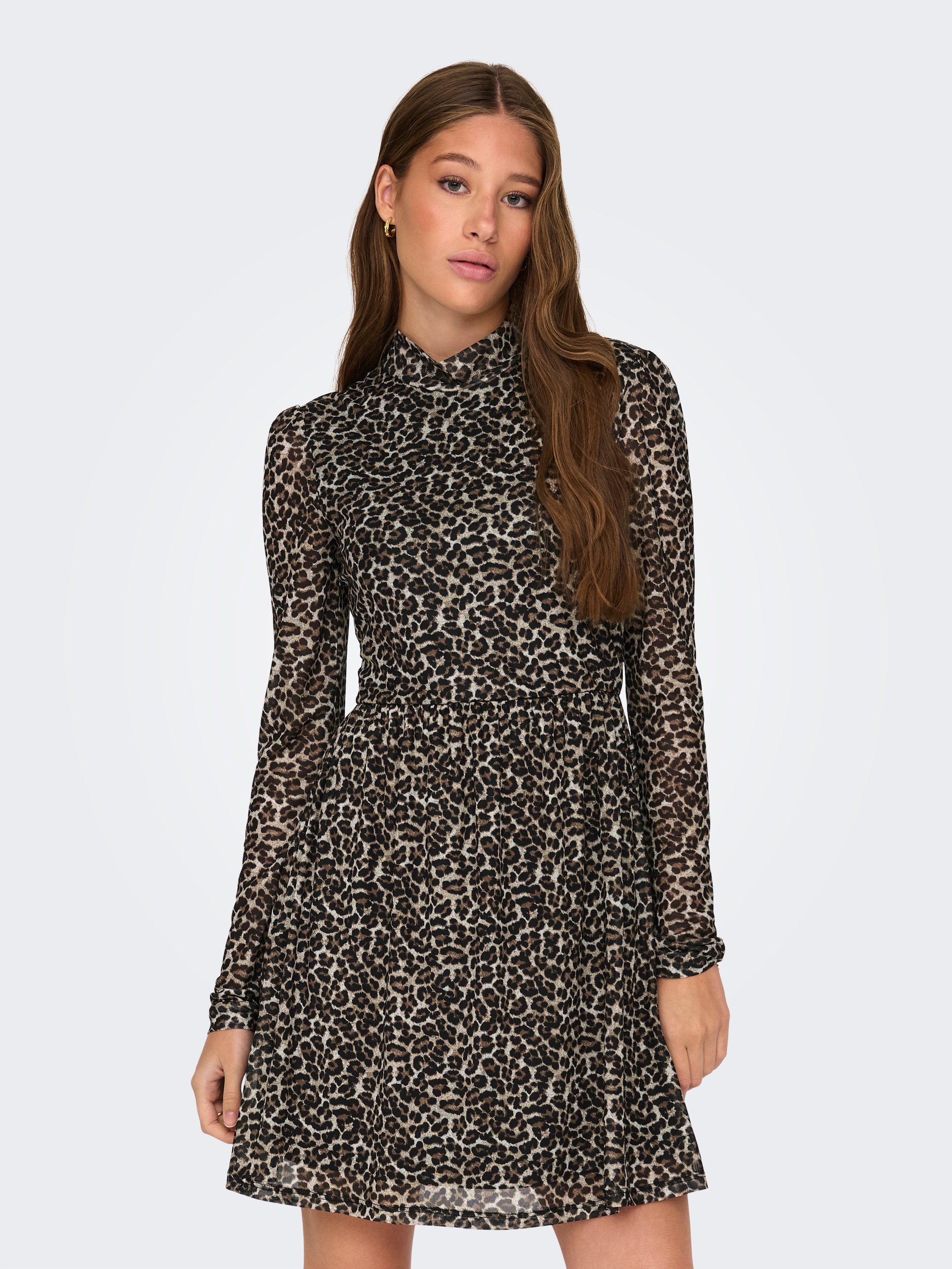 ONLY Mini-robe »ONLERICA LIFE L/S HIGH NECK DRESS JRS« Sommerkleid