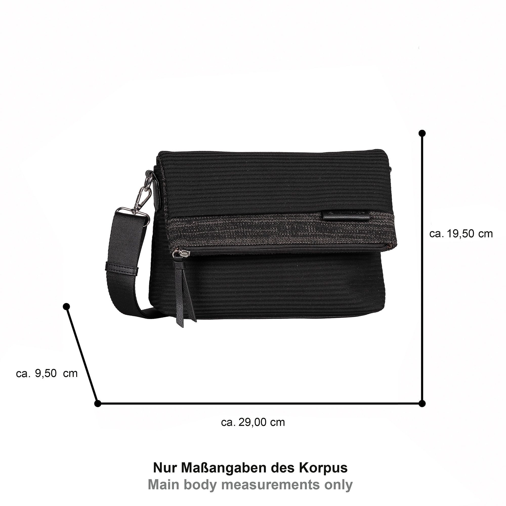 TOM TAILOR Sac à bandoulière »Vesna« Sac épaule pour femmes en maille fonctionnelle sportive aux formes décontractées